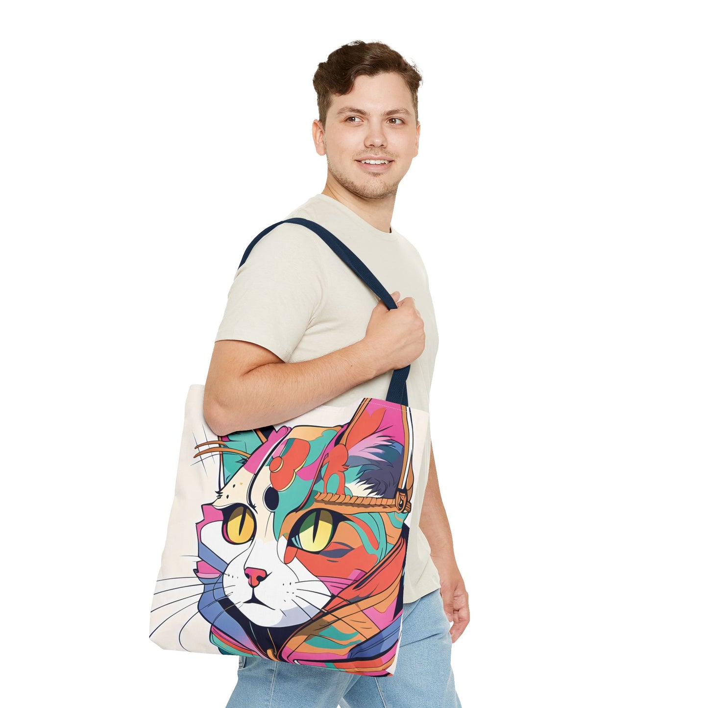 Abstract Feline Fantasy Tote Bag