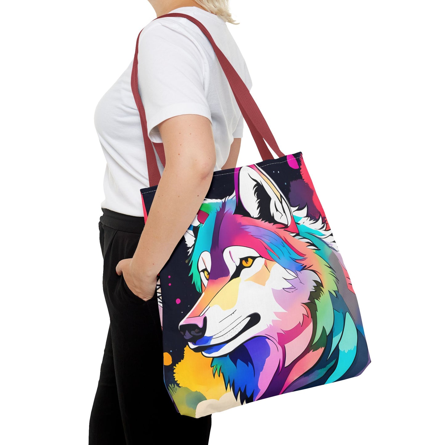 Cosmic Wolf Tote Bag
