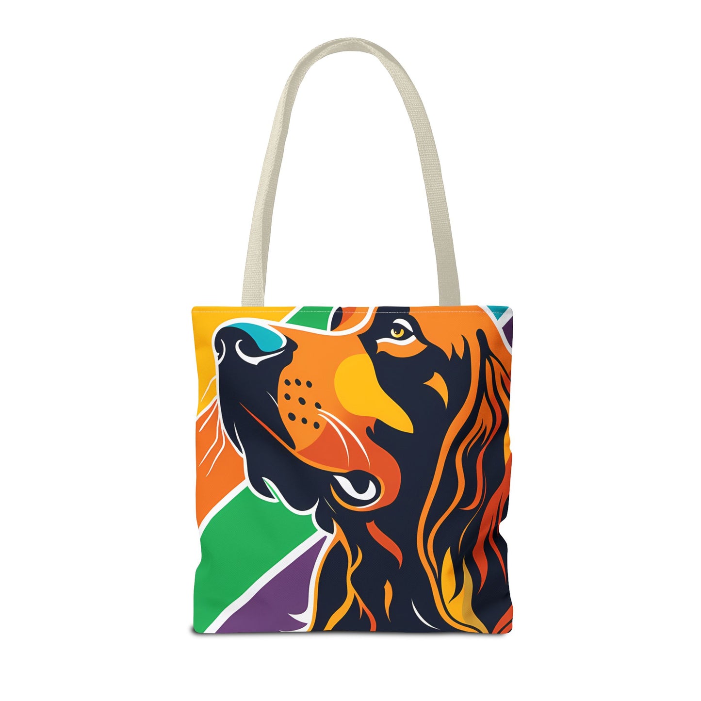 Colorful Irish Setter Tote Bag