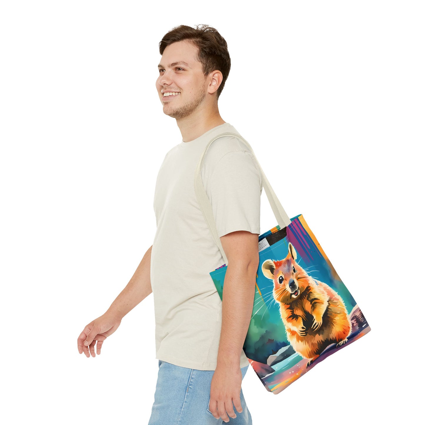Cheerful Quokka Tote Bag
