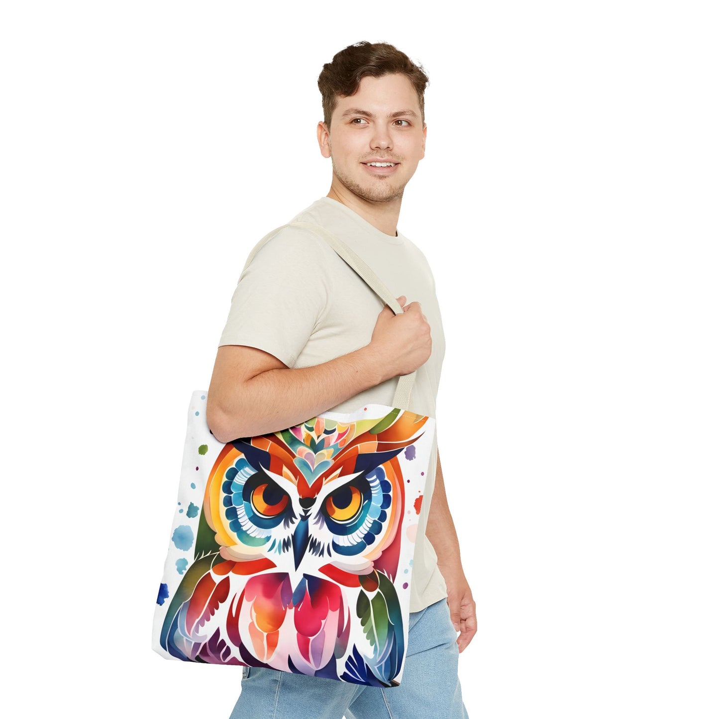 Artistic Owl Tote Bag