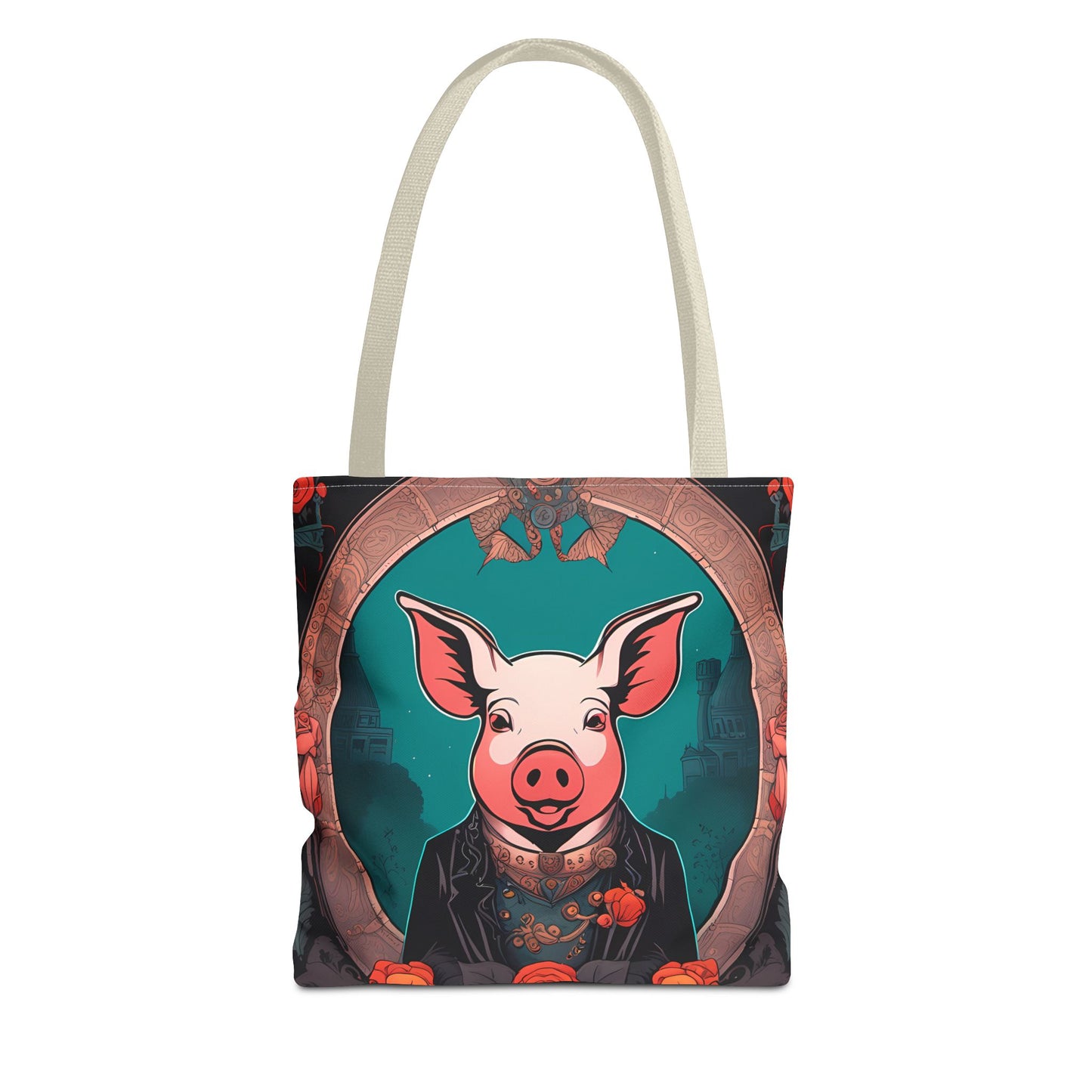 Charming Victorian Pig Tote Bag