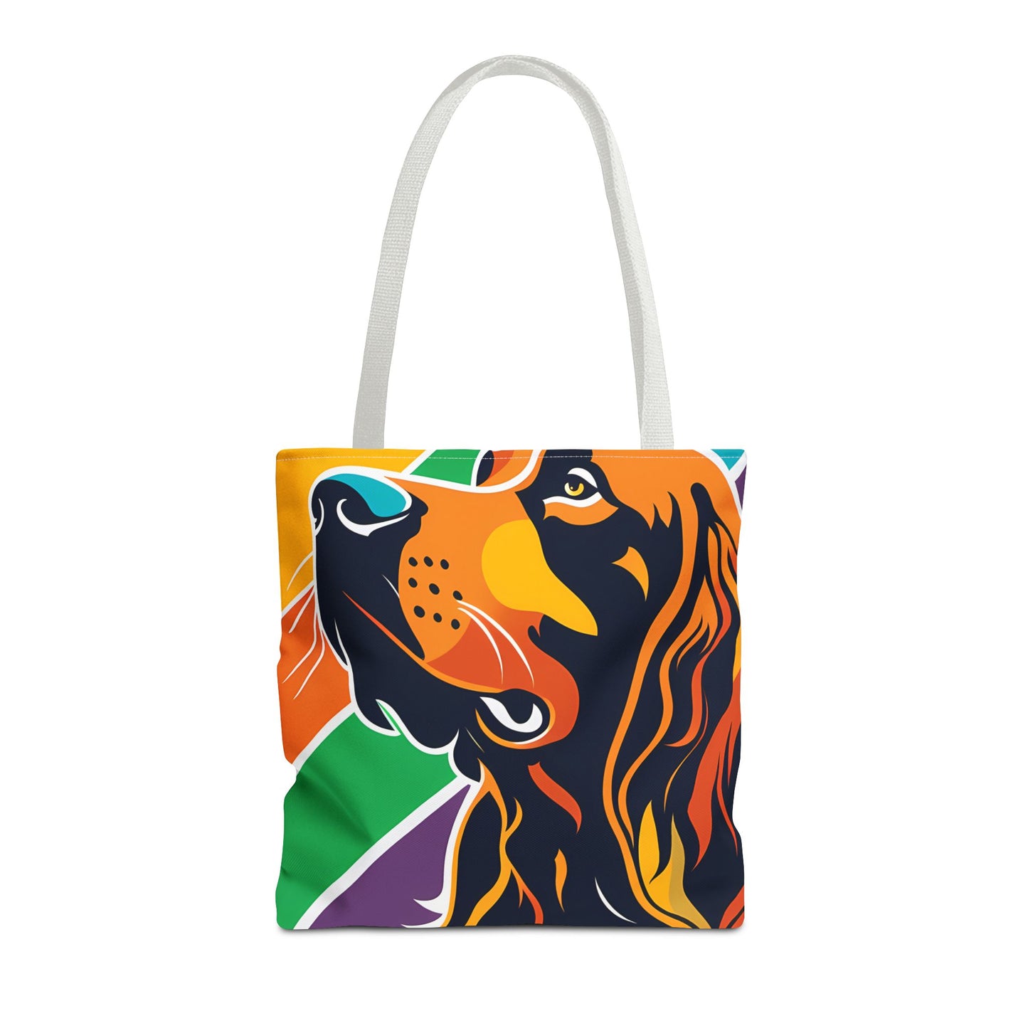 Colorful Irish Setter Tote Bag