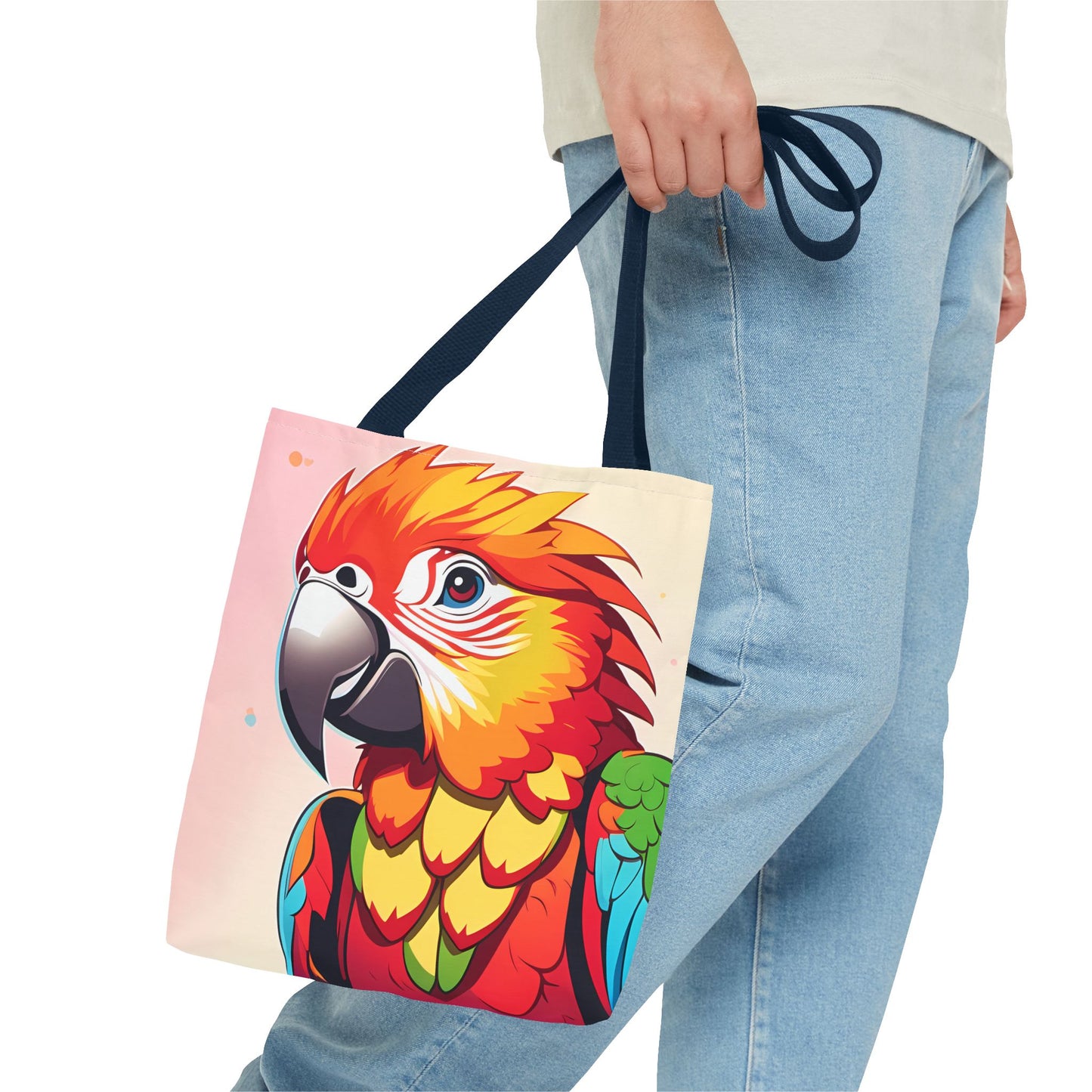 Pretty Parrot Print Tote Bag