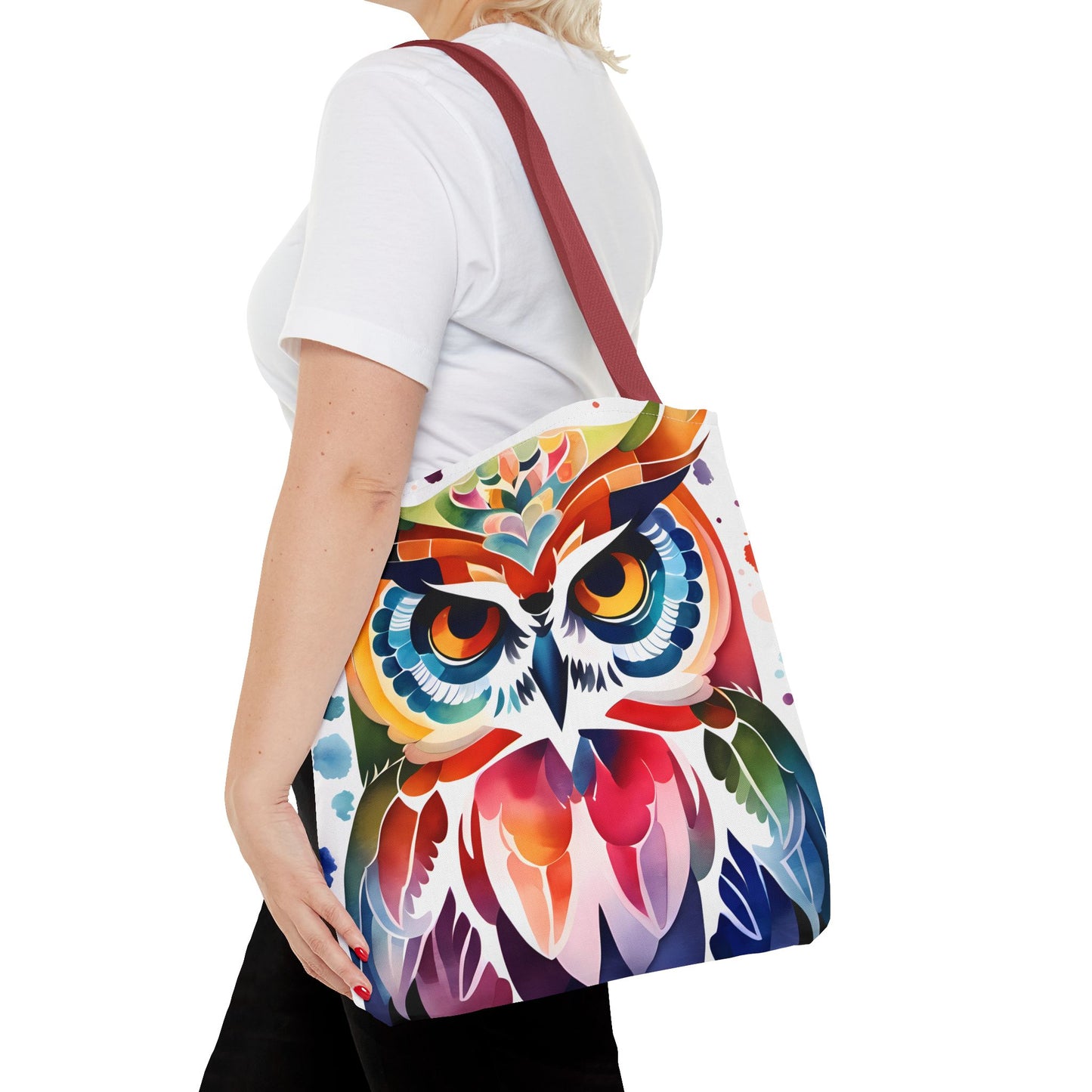 Artistic Owl Tote Bag
