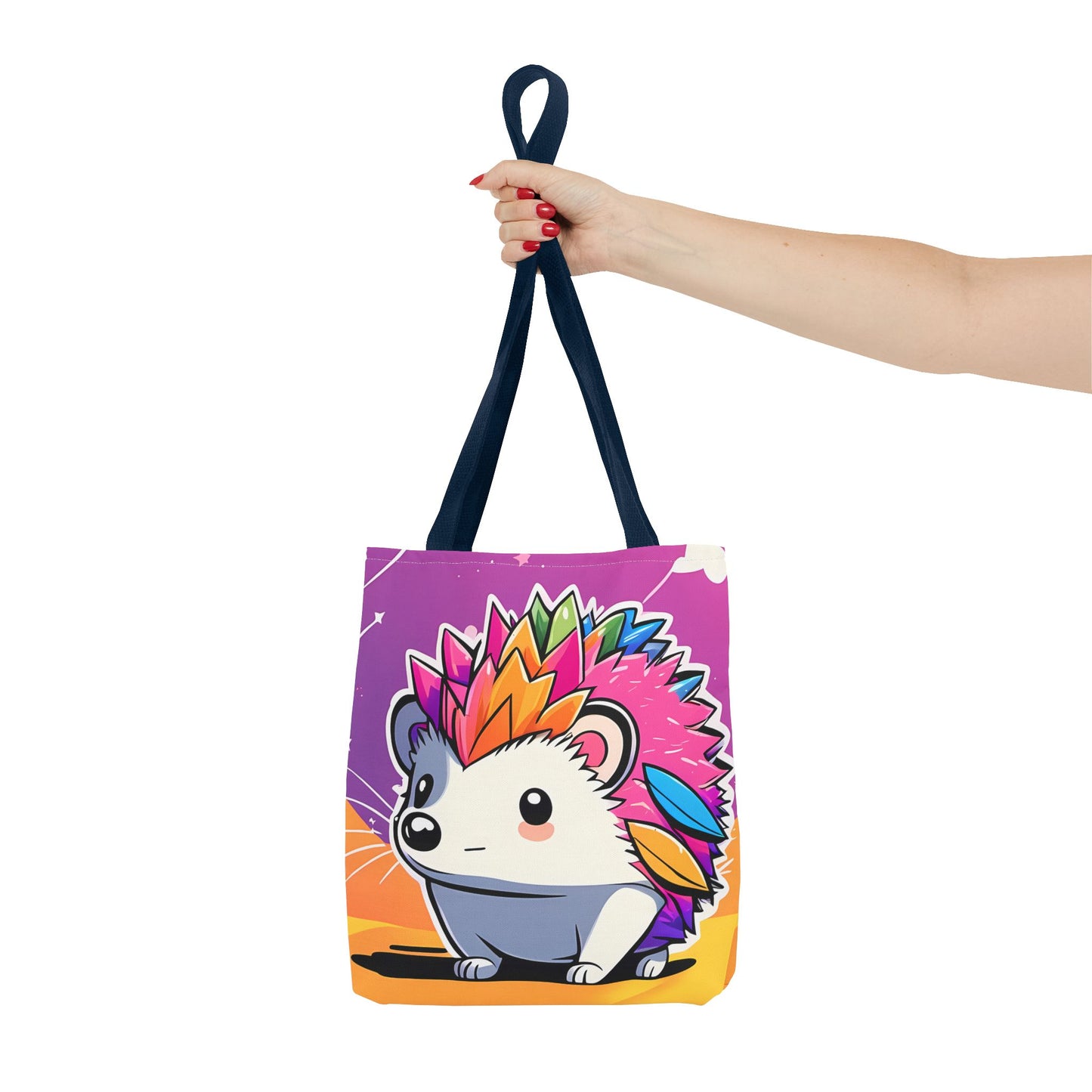 Rainbow Hedgehog Tote Bag