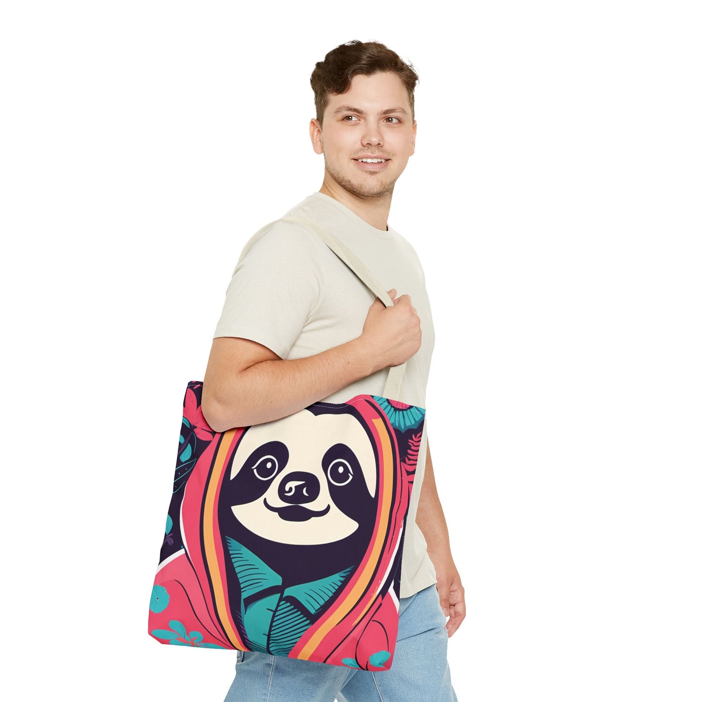 Hoodie Sloth Tote Bag