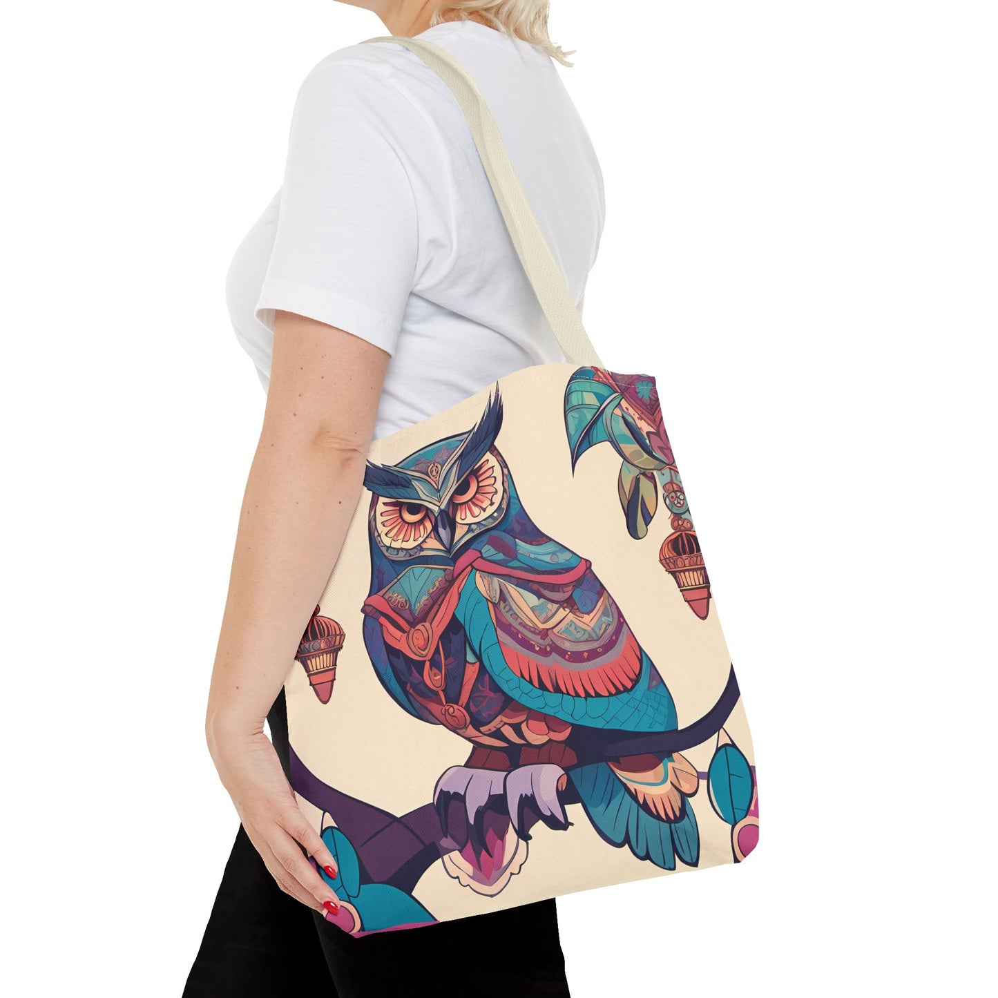 Bohemian Owl Tote Bag