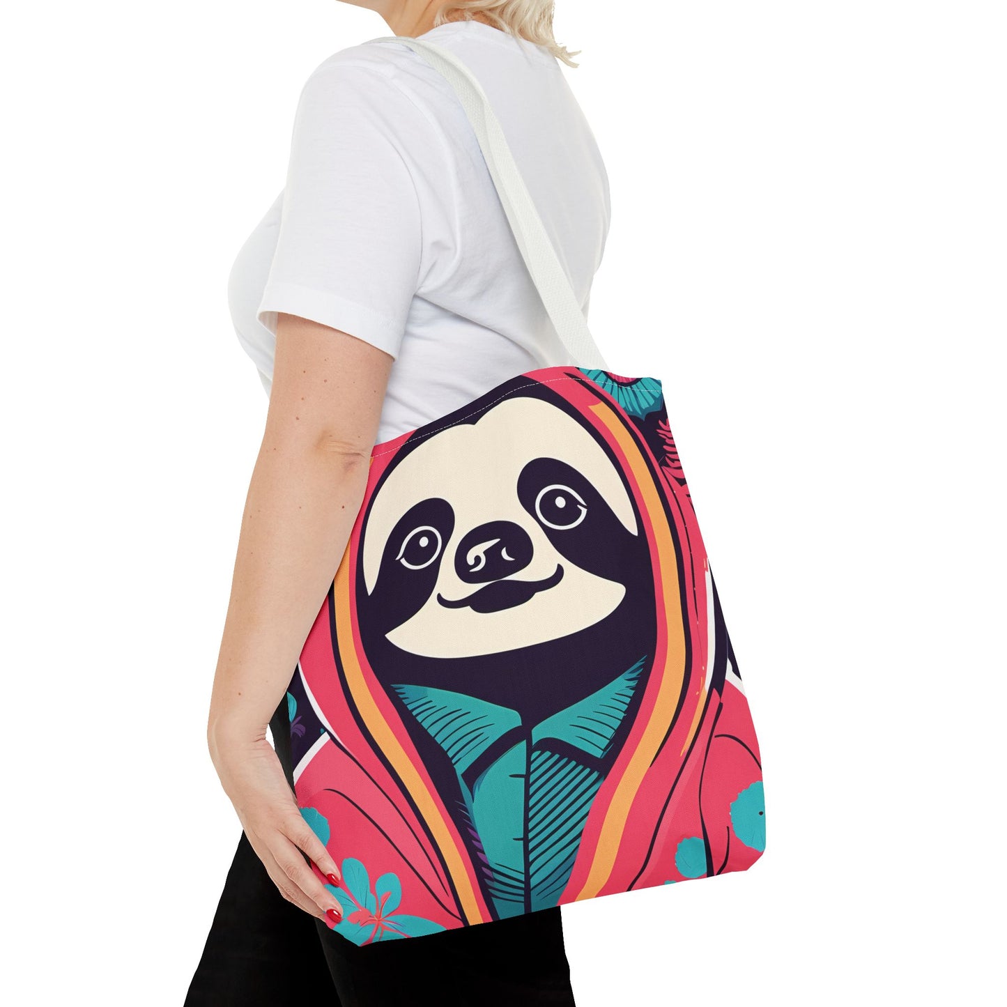Hoodie Sloth Tote Bag