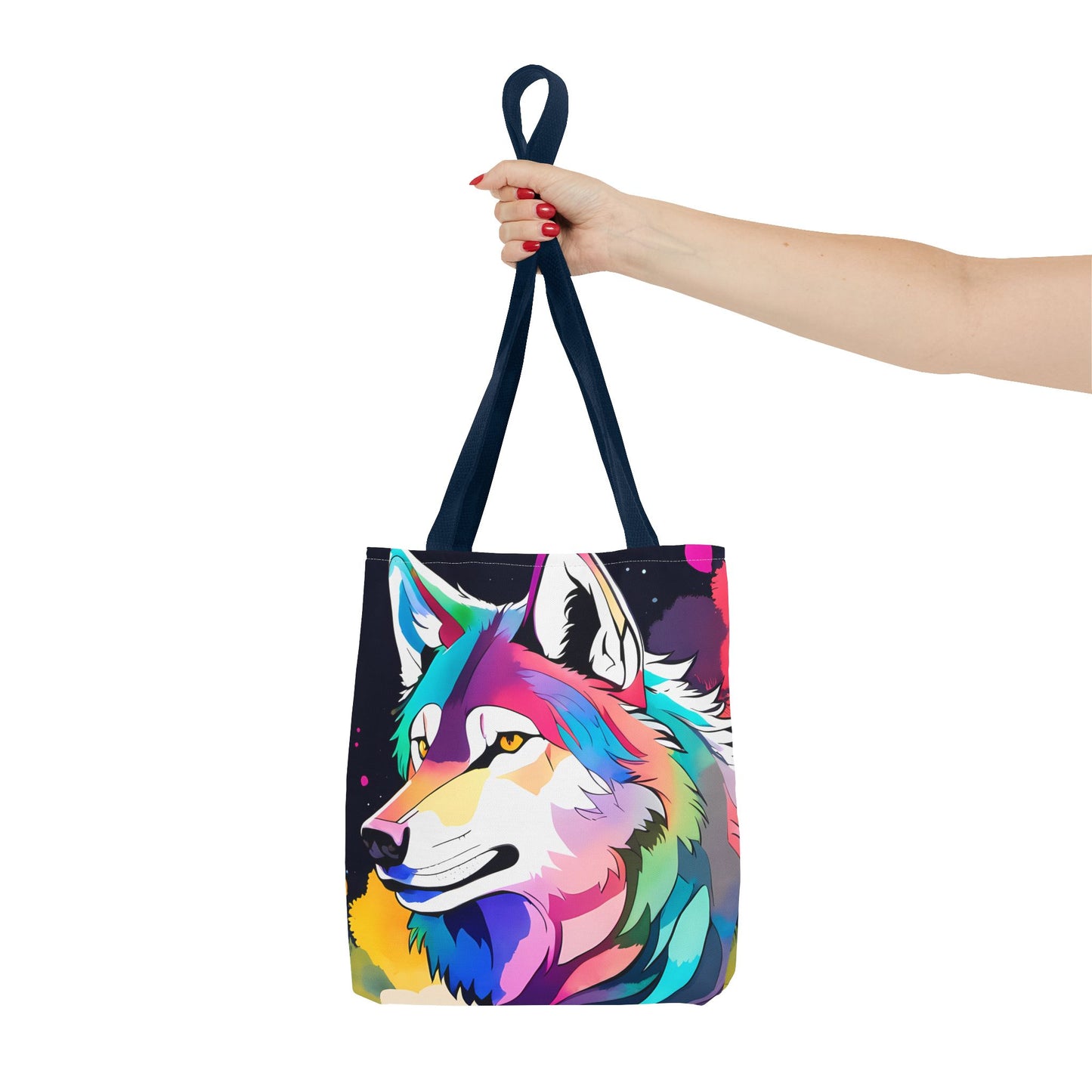 Cosmic Wolf Tote Bag