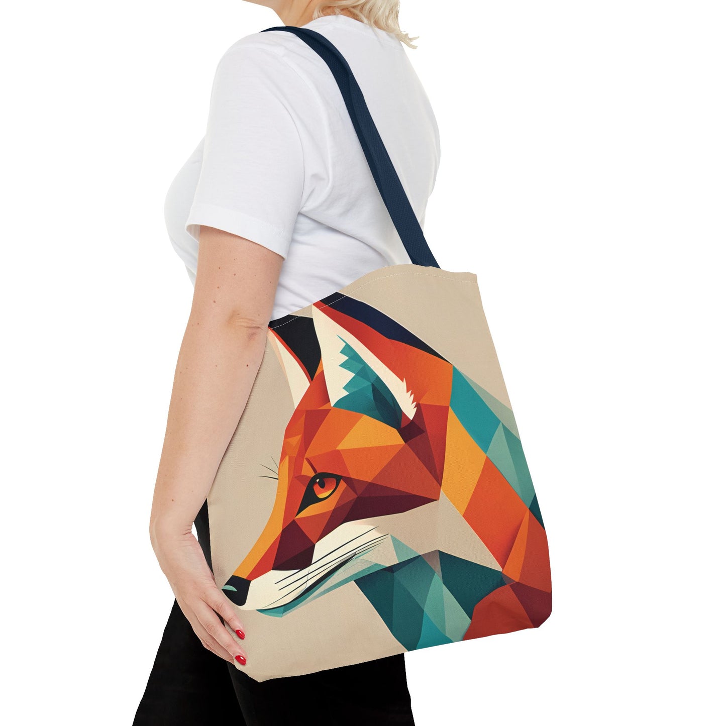 Geometric Fox Tote Bag