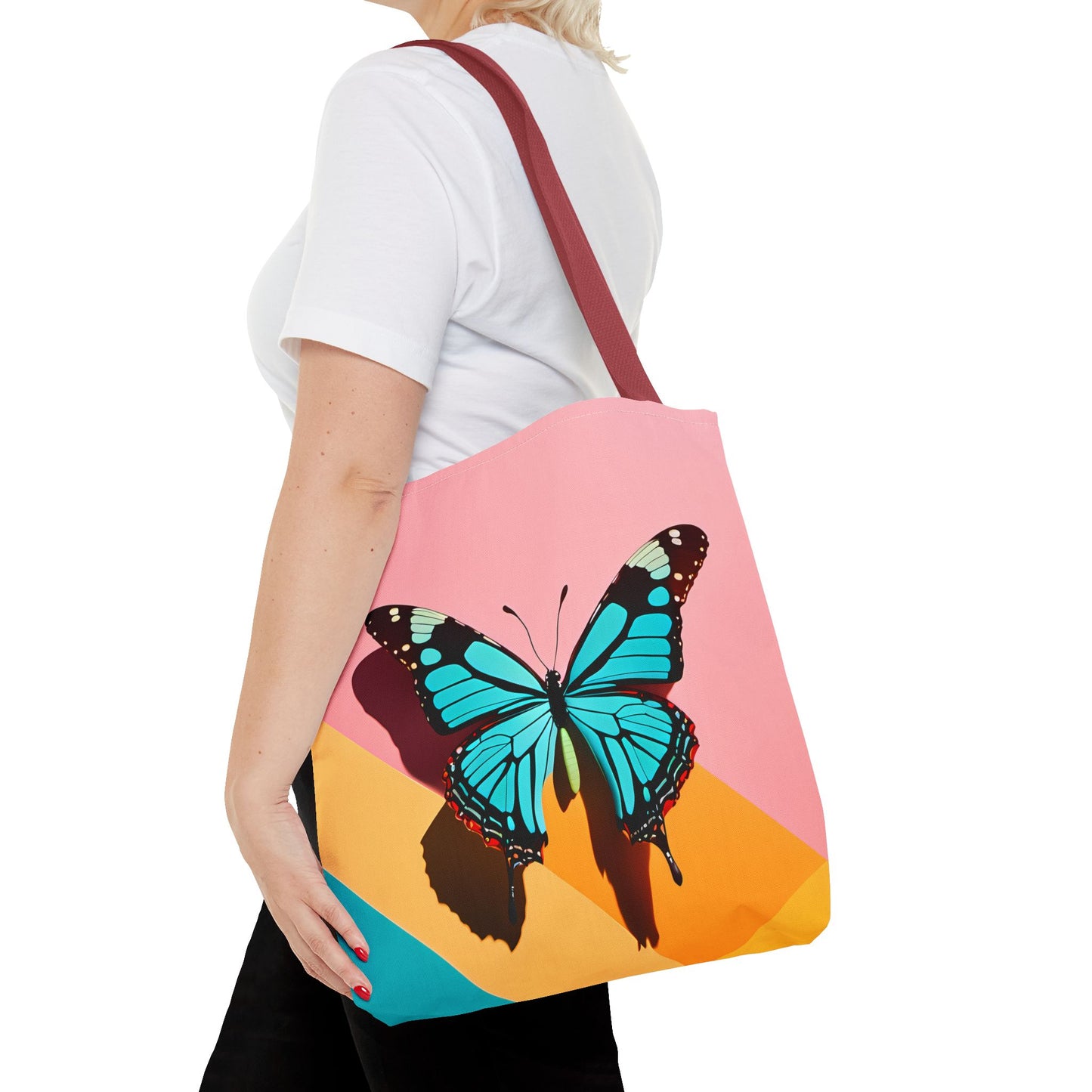 Blue Butterfly Tote Bag