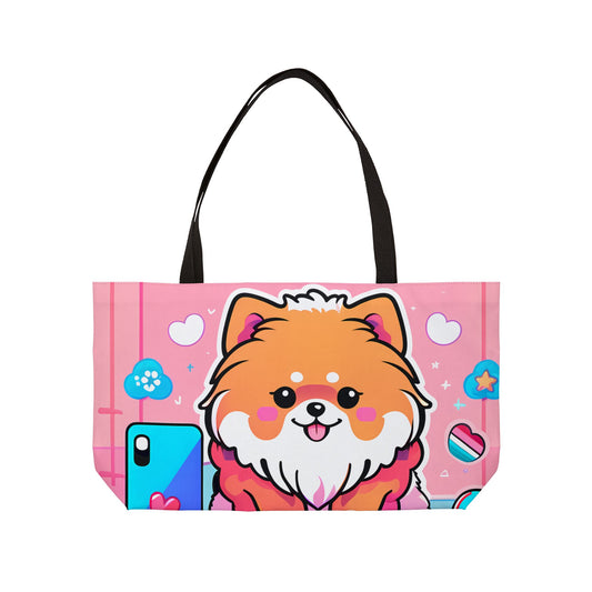 Kawaii Pomeranian Tote Bag