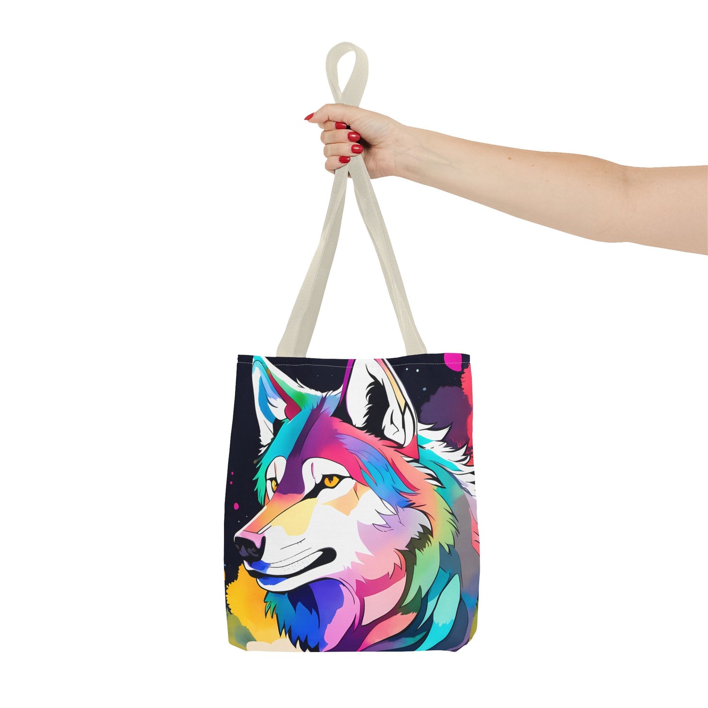 Cosmic Wolf Tote Bag