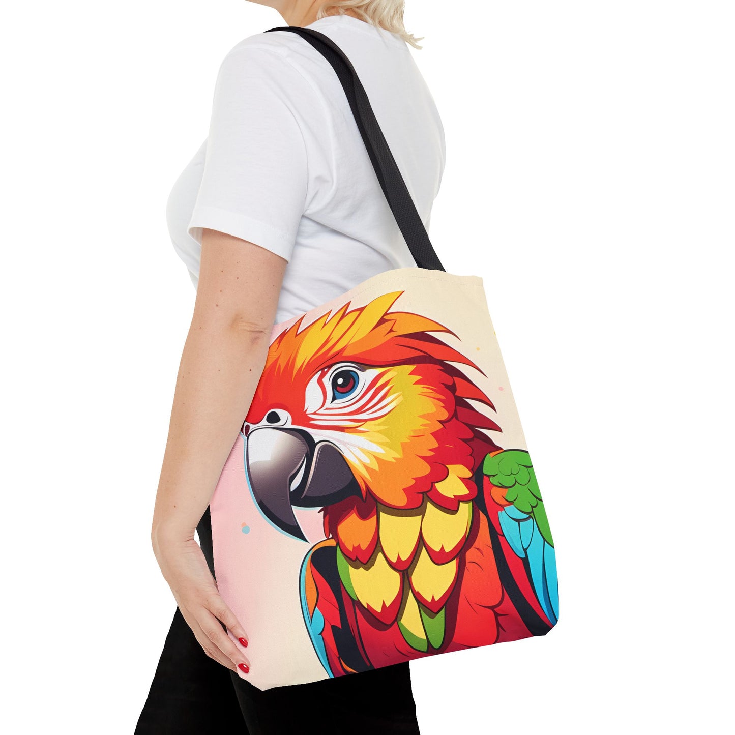 Pretty Parrot Print Tote Bag