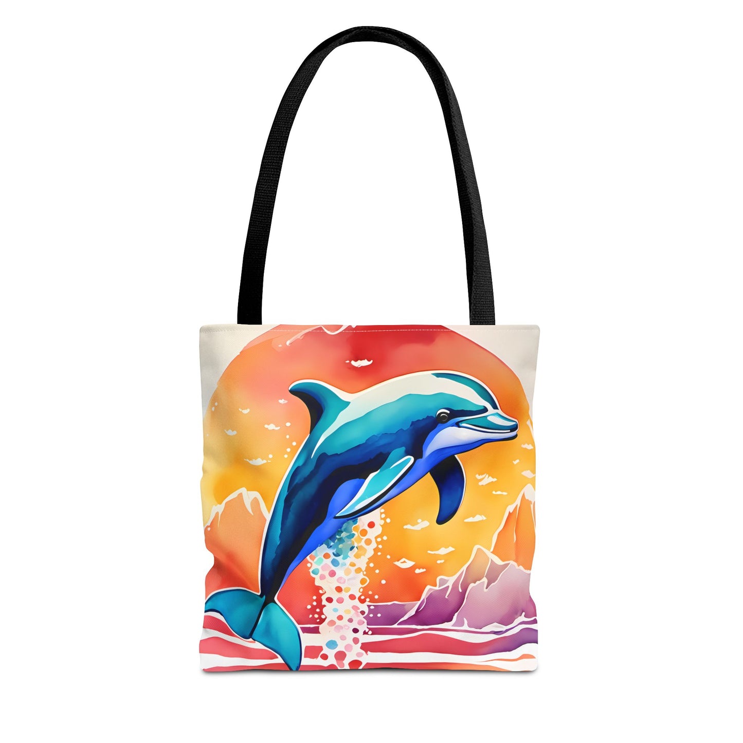 Sunset Dolphin Tote Bag