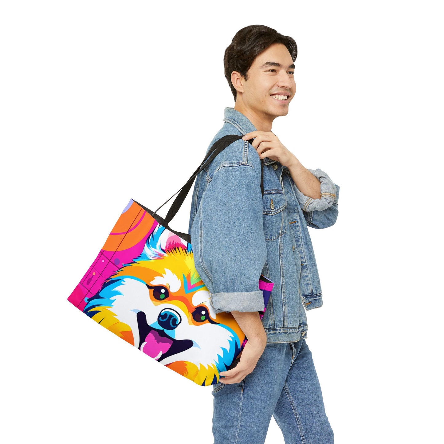 Radiant Pomeranian Tote Bag