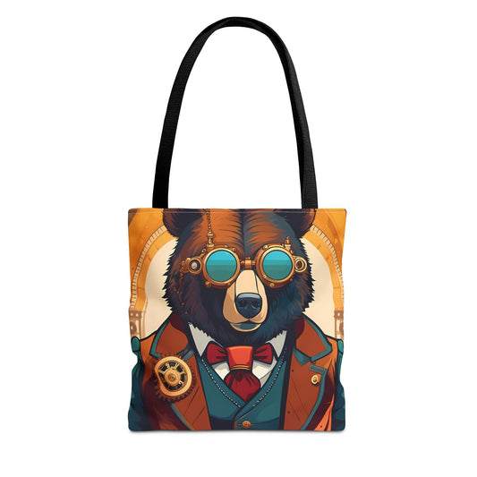 Steampunk Bear Tote Bag