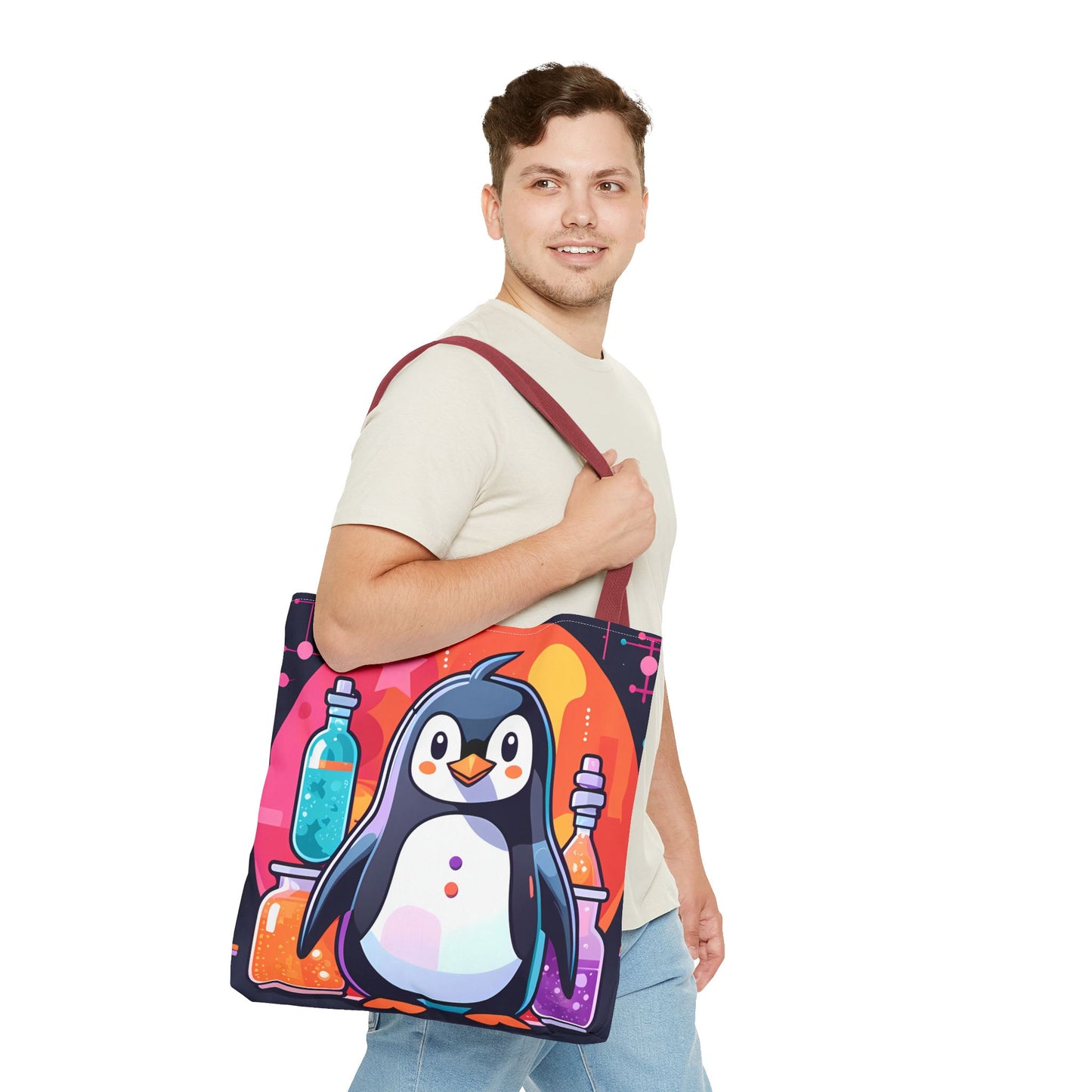 Science Penguin Tote Bag
