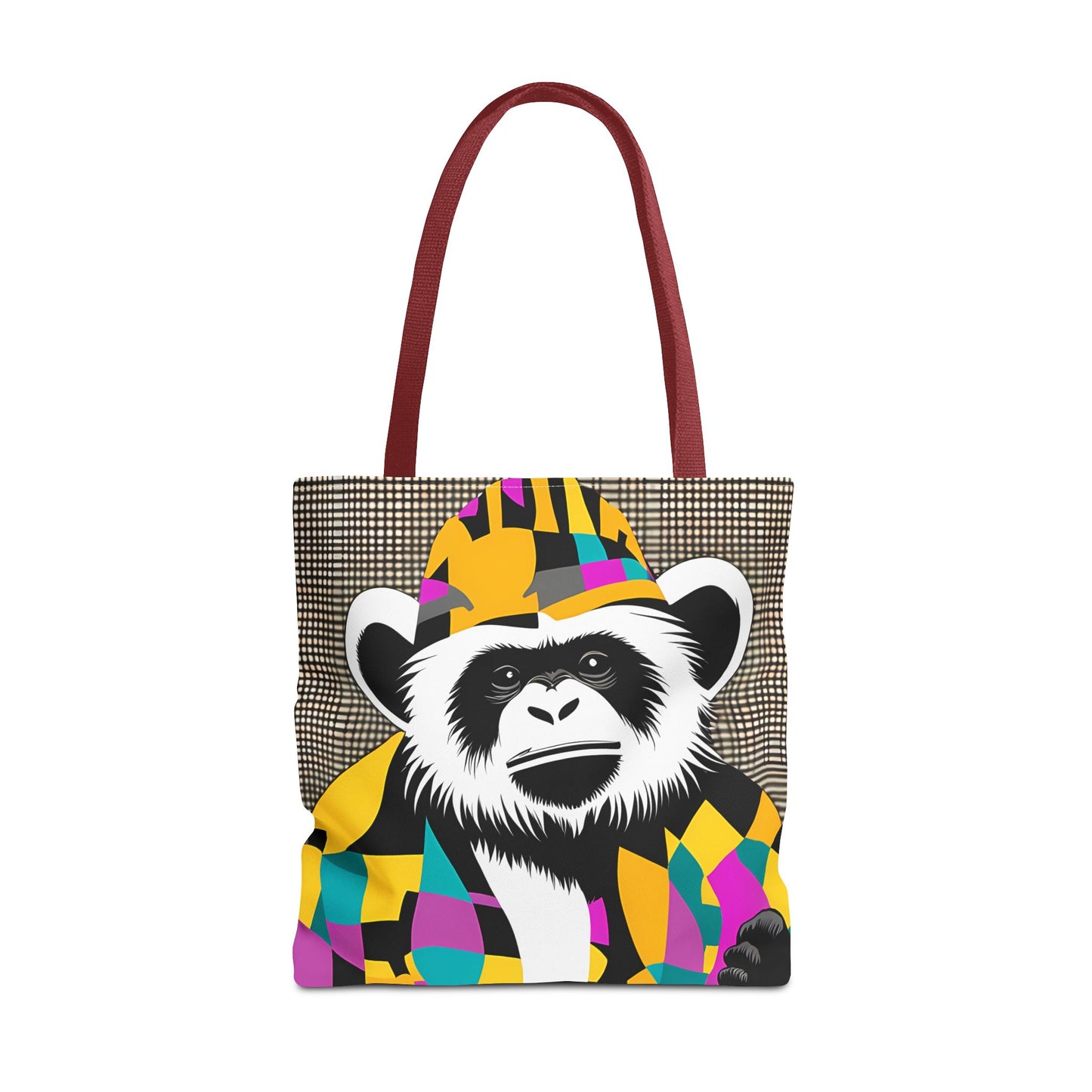 Geometric Monkey Tote Bag