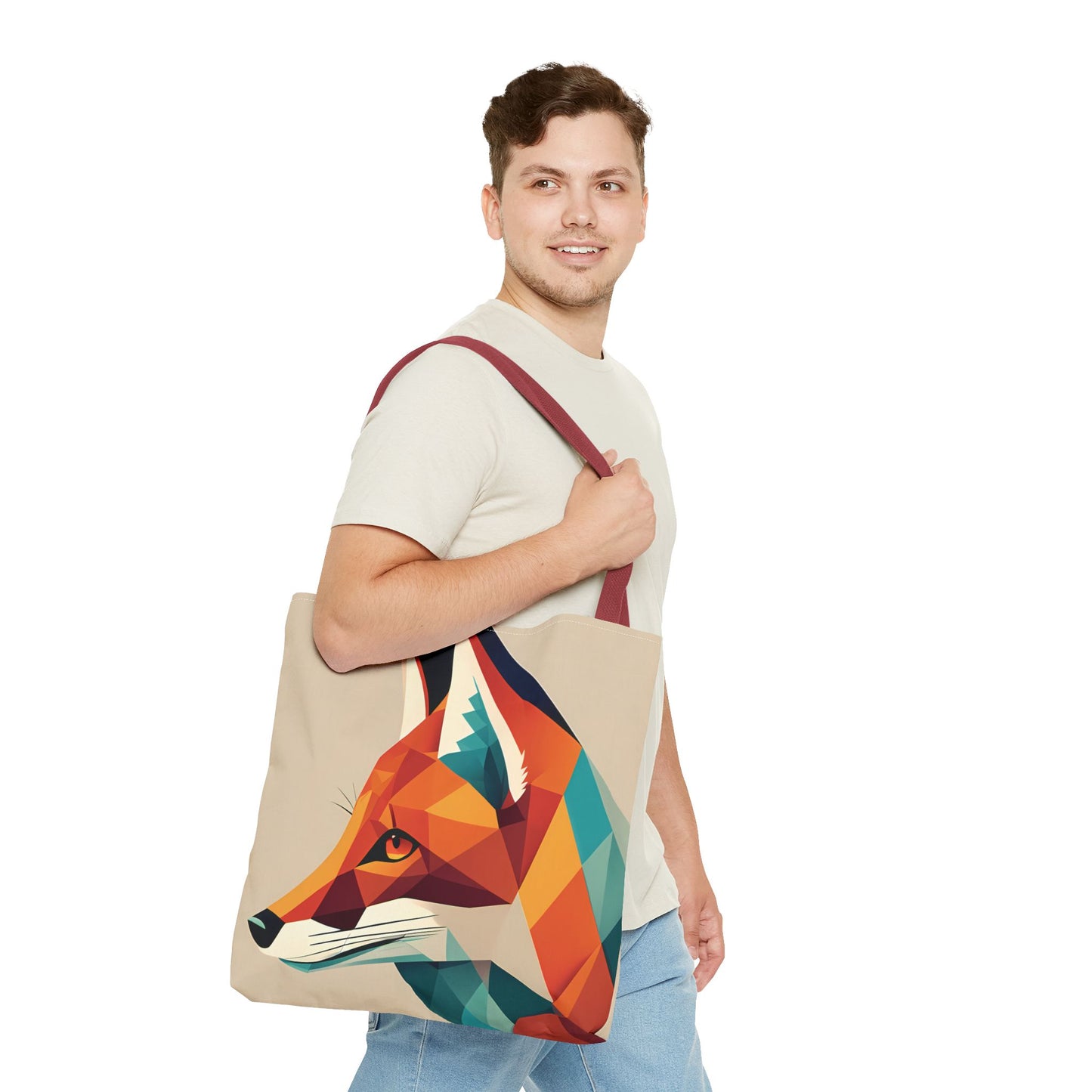 Geometric Fox Tote Bag