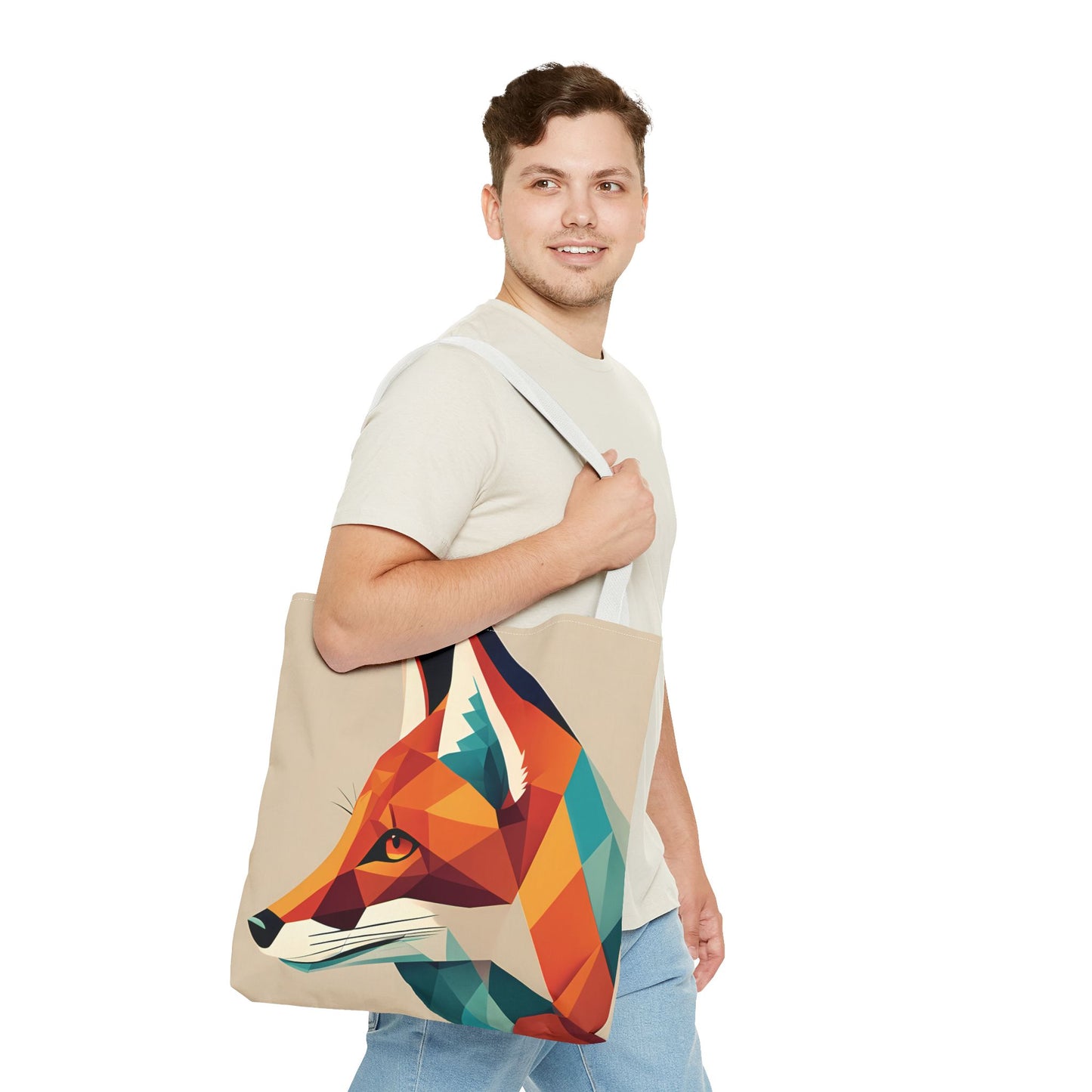 Geometric Fox Tote Bag