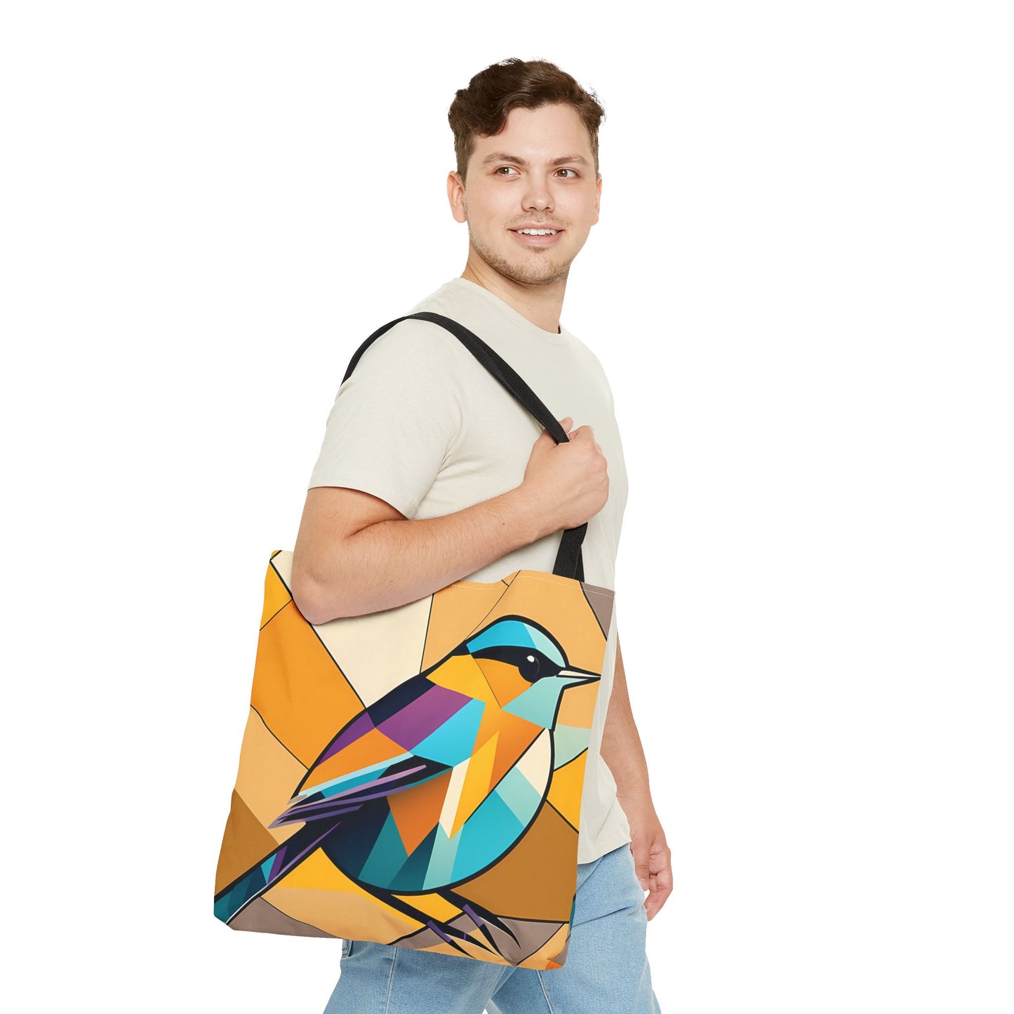 Geometric Wren Tote Bag