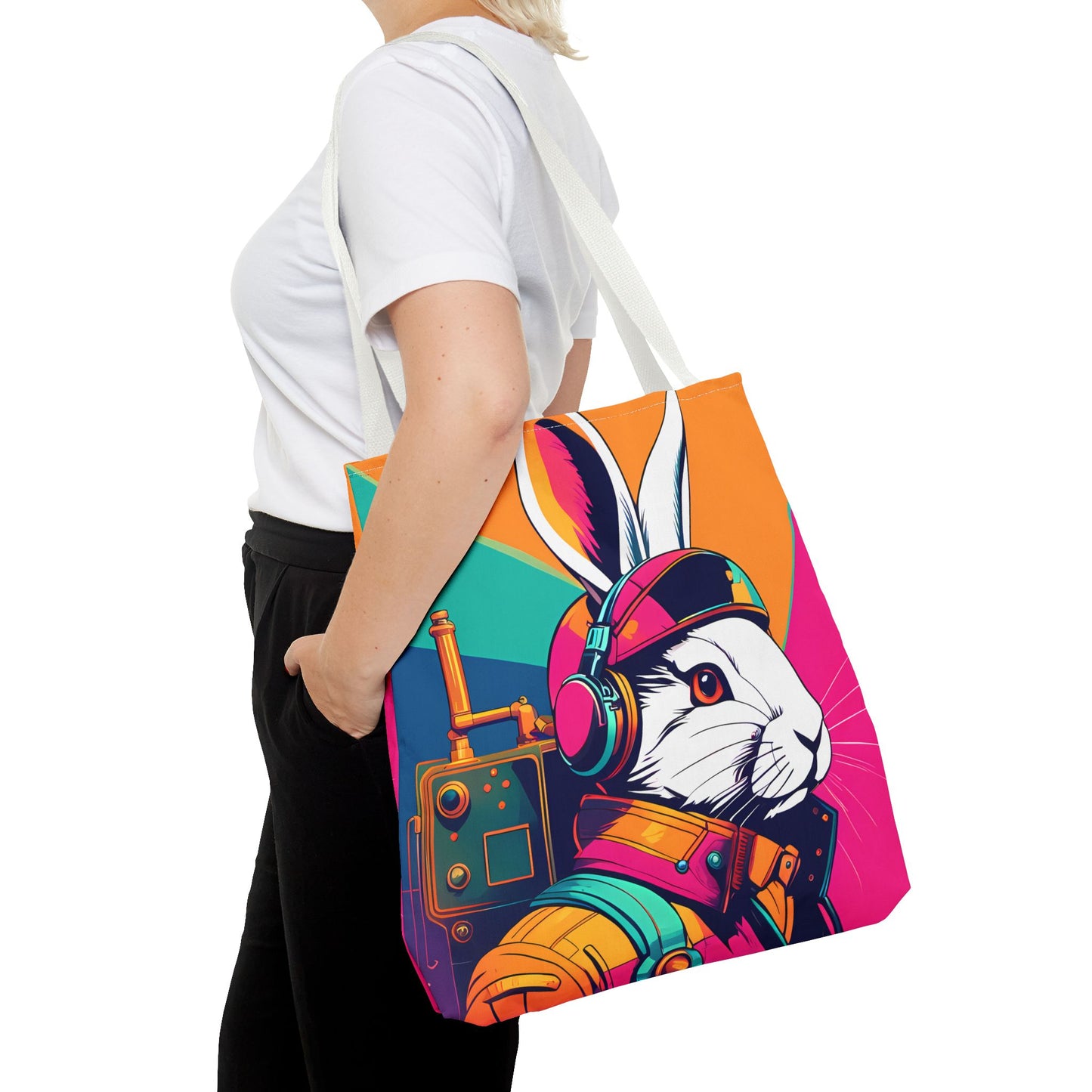 Teslapunk Rabbit Tote Bag