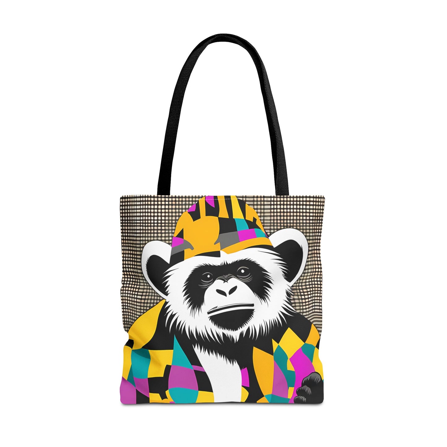 Geometric Monkey Tote Bag