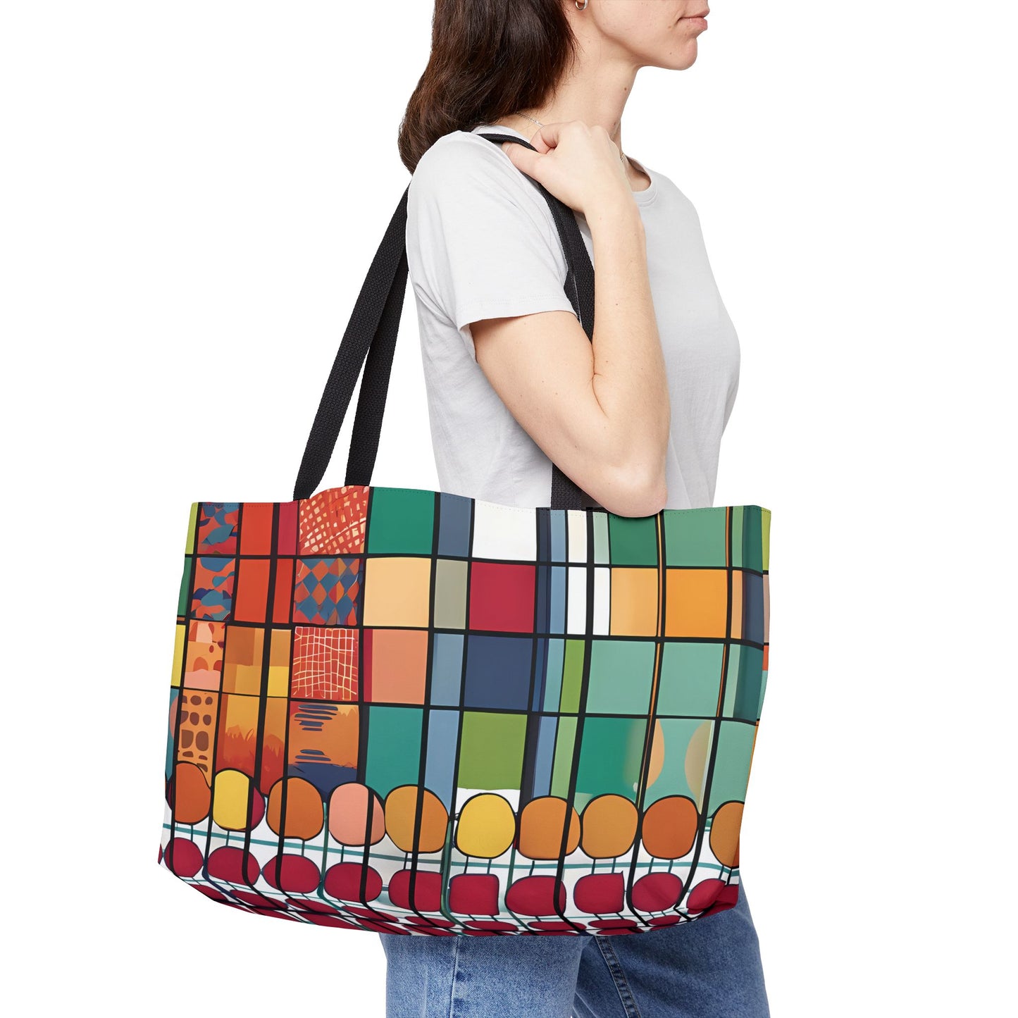 Abstract Geometric Patterns Tote Bag