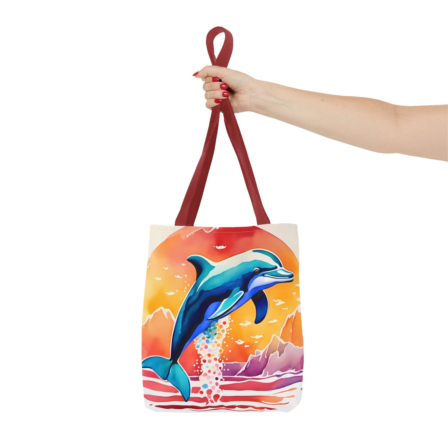 Sunset Dolphin Tote Bag