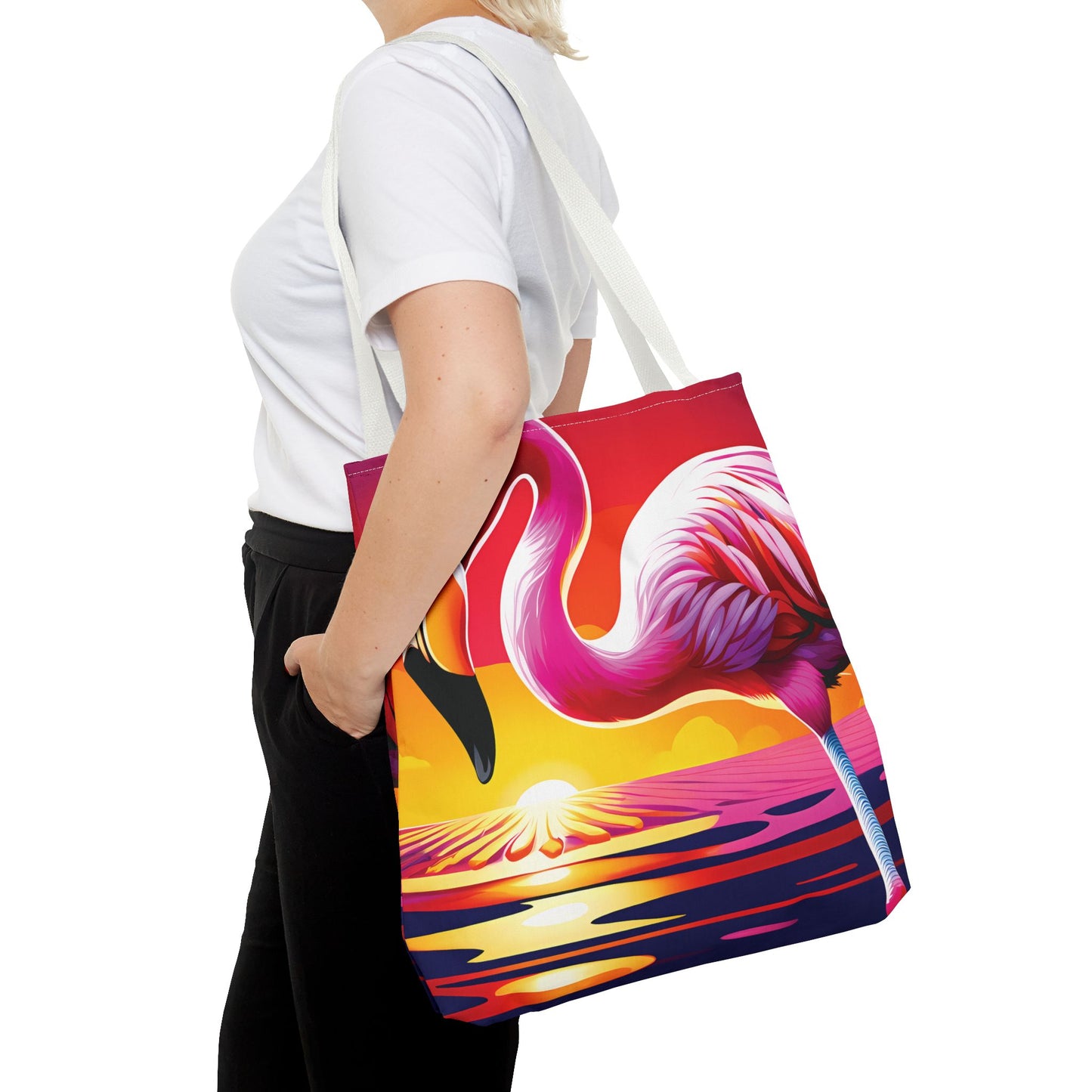 Sunset Flamingo Tote Bag