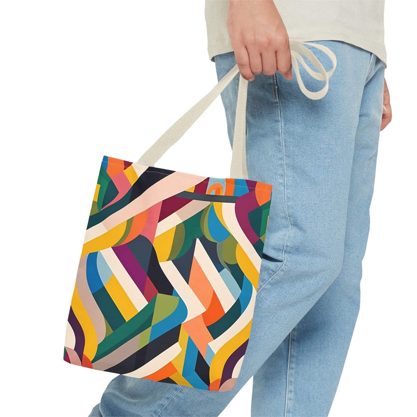 Abstract Ribbons Tote Bag