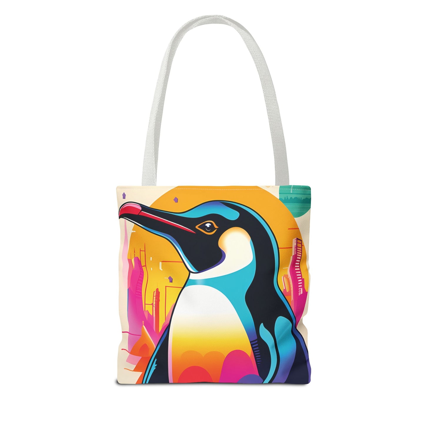 Penguin Cityscape Tote Bag