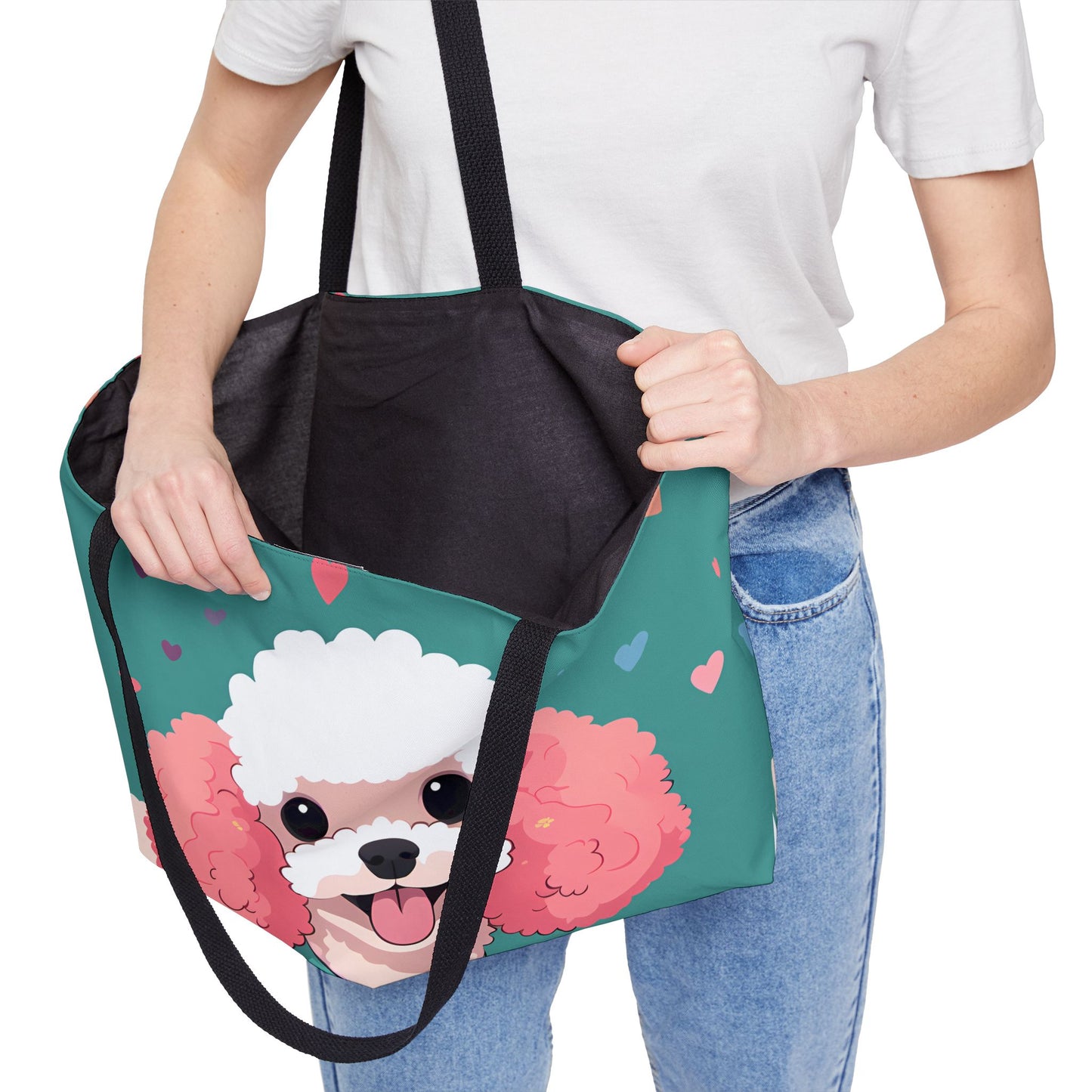 Cute Poodle Tote Bag