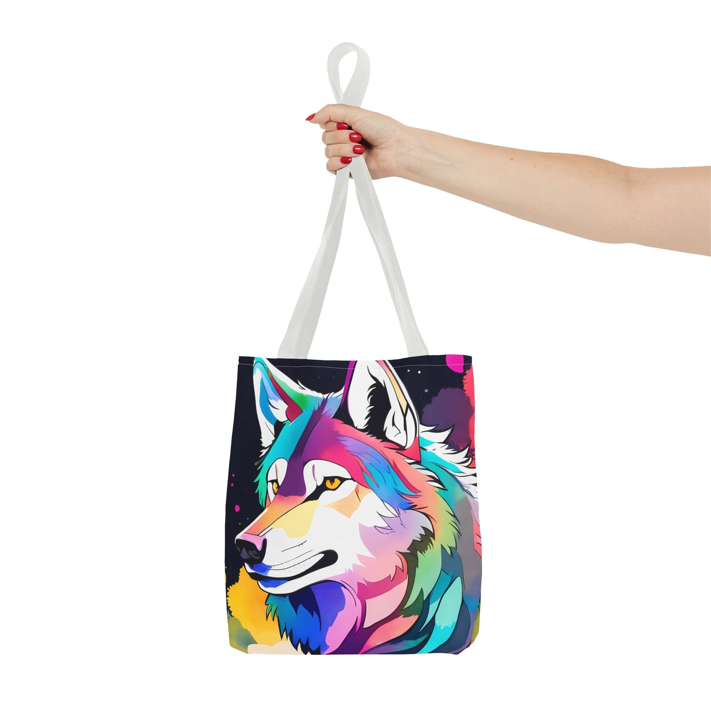 Cosmic Wolf Tote Bag