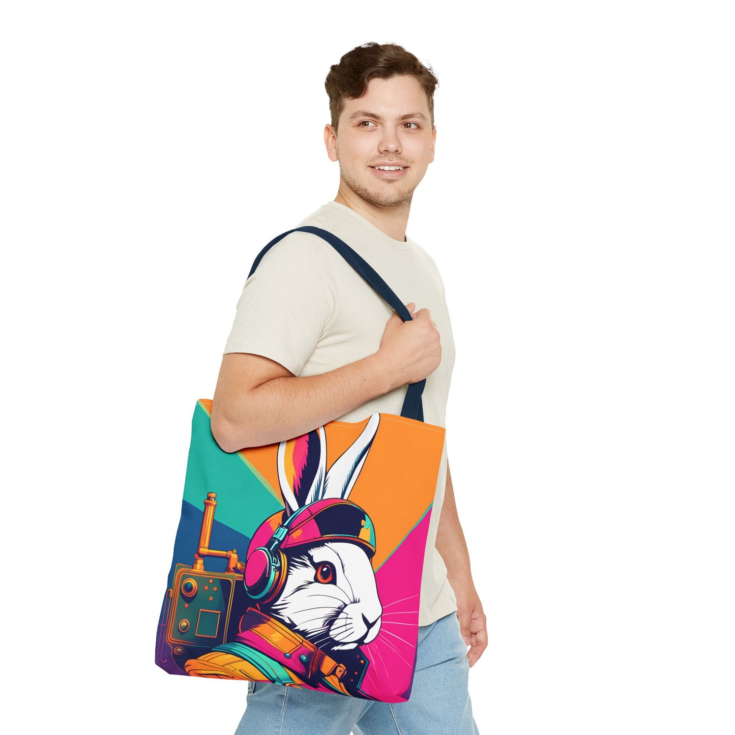 Teslapunk Rabbit Tote Bag