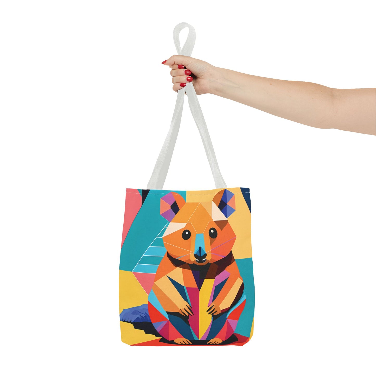 Geometric Quokka Tote Bag