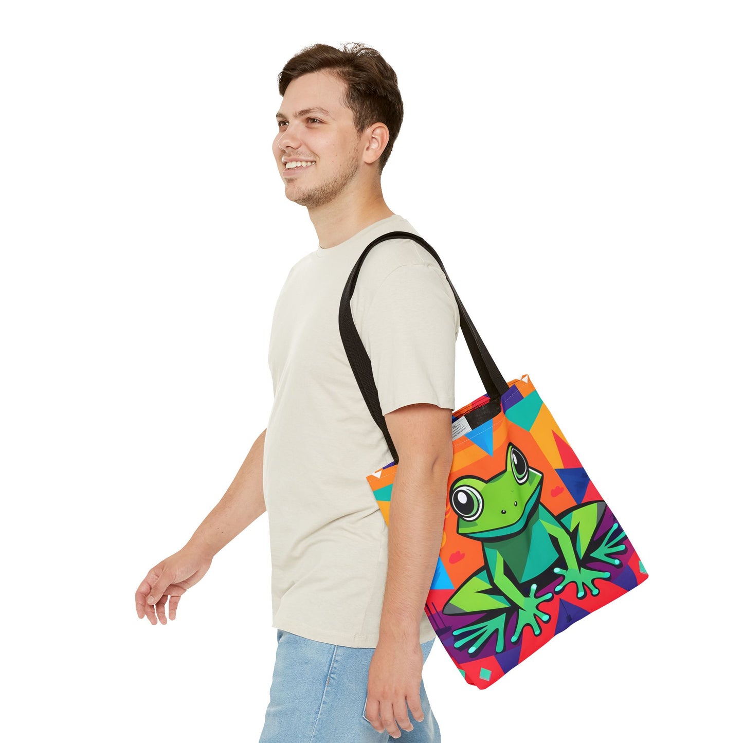 Vibrant Tree Frog Tote Bag