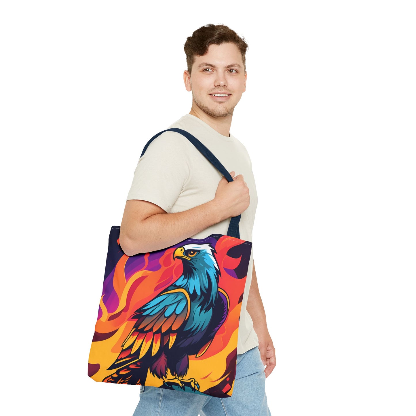 Bold Eagle Fire Tote Bag
