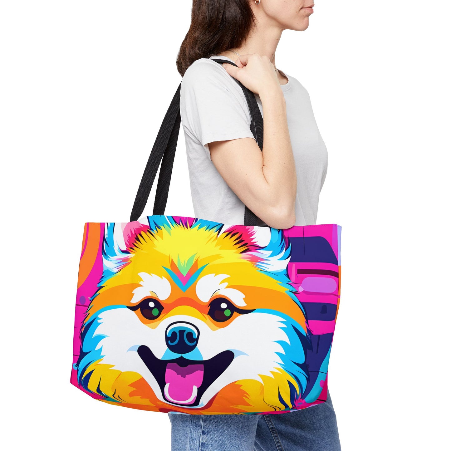 Radiant Pomeranian Tote Bag
