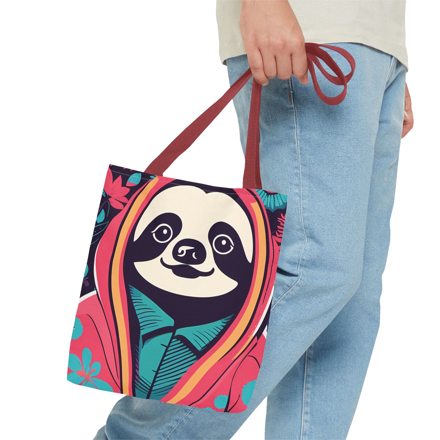Hoodie Sloth Tote Bag