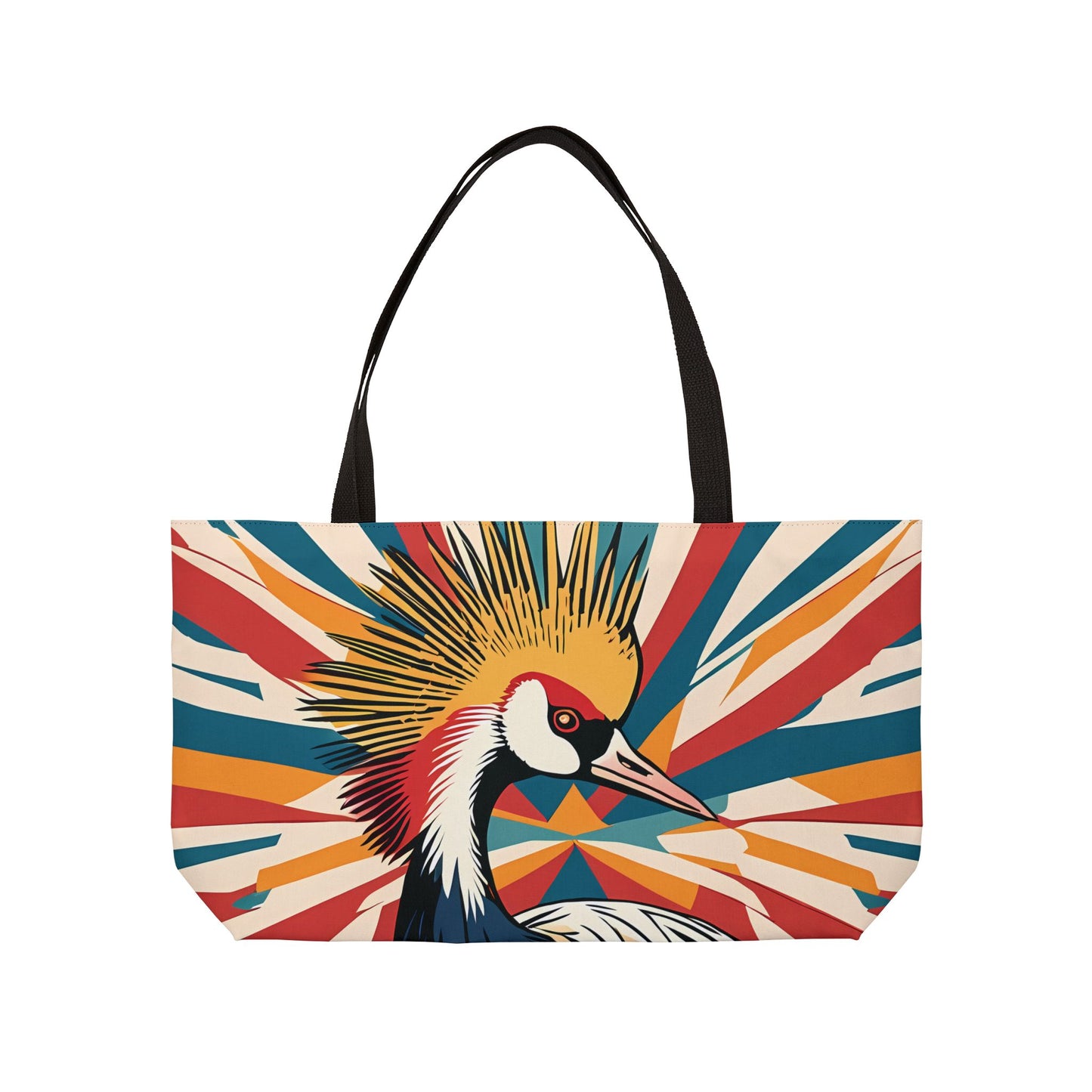 Crazy Crowned Crane Tote Bag