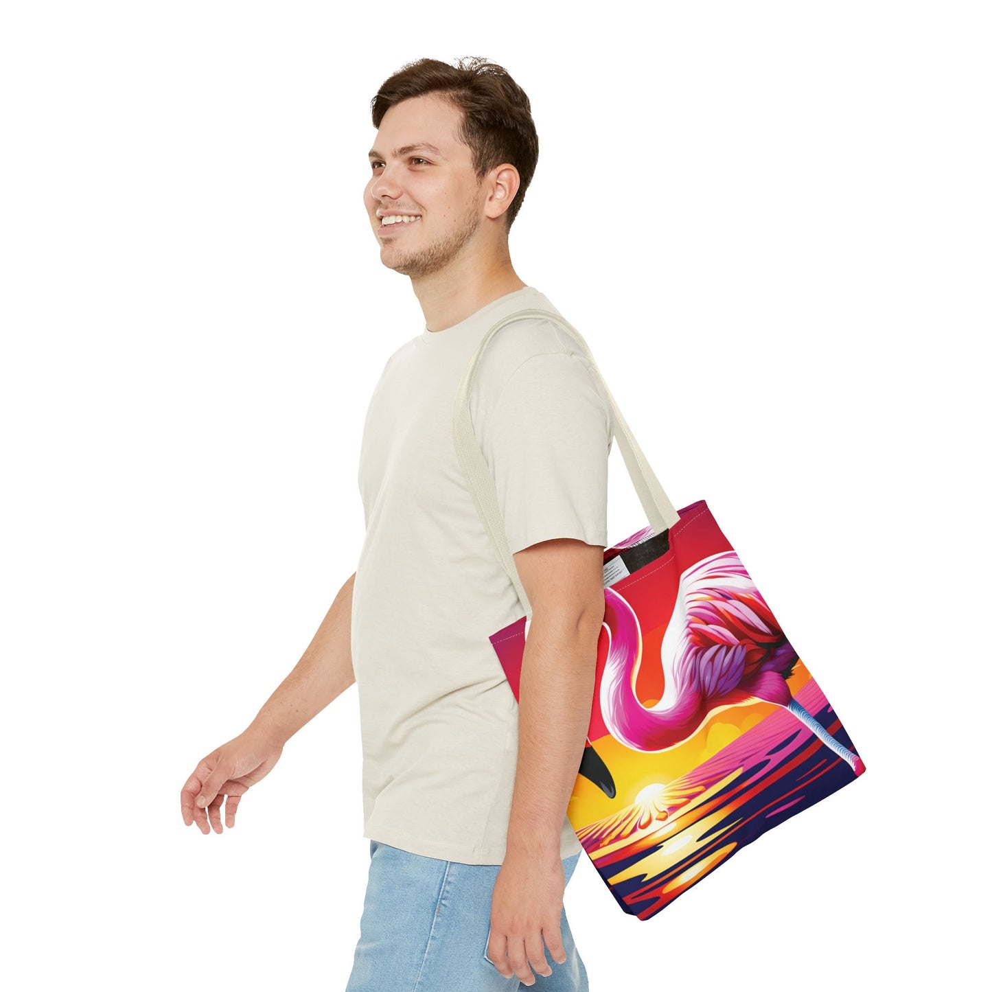 Sunset Flamingo Tote Bag