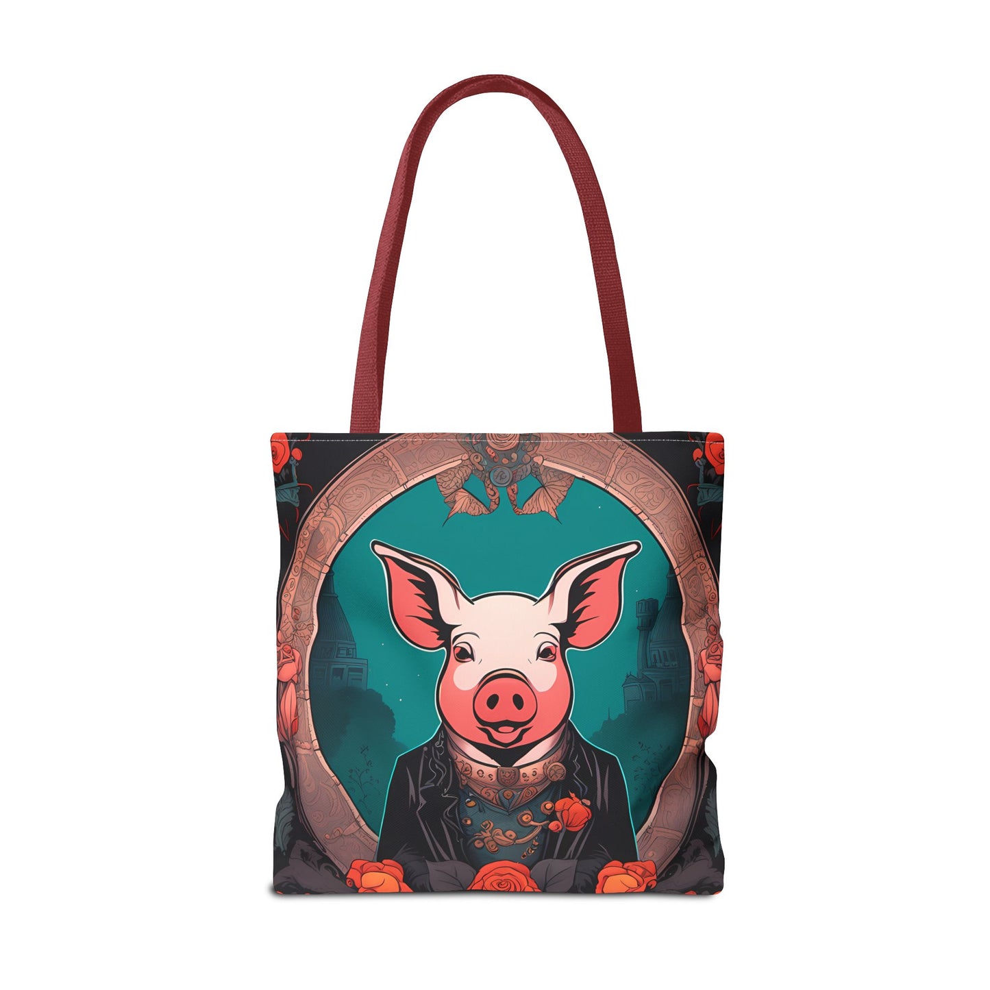 Charming Victorian Pig Tote Bag