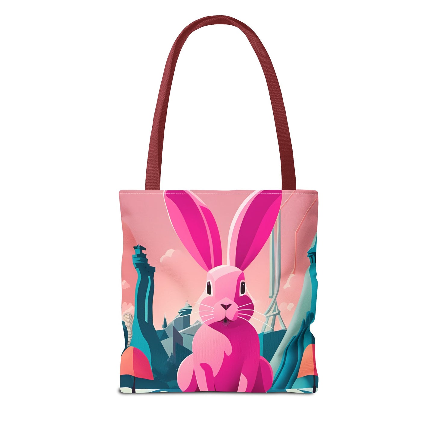 Urban Pink Rabbit Tote Bag