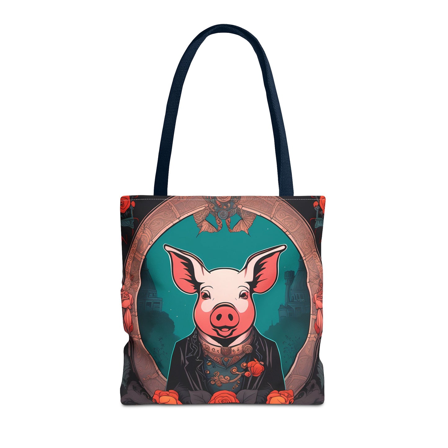 Charming Victorian Pig Tote Bag