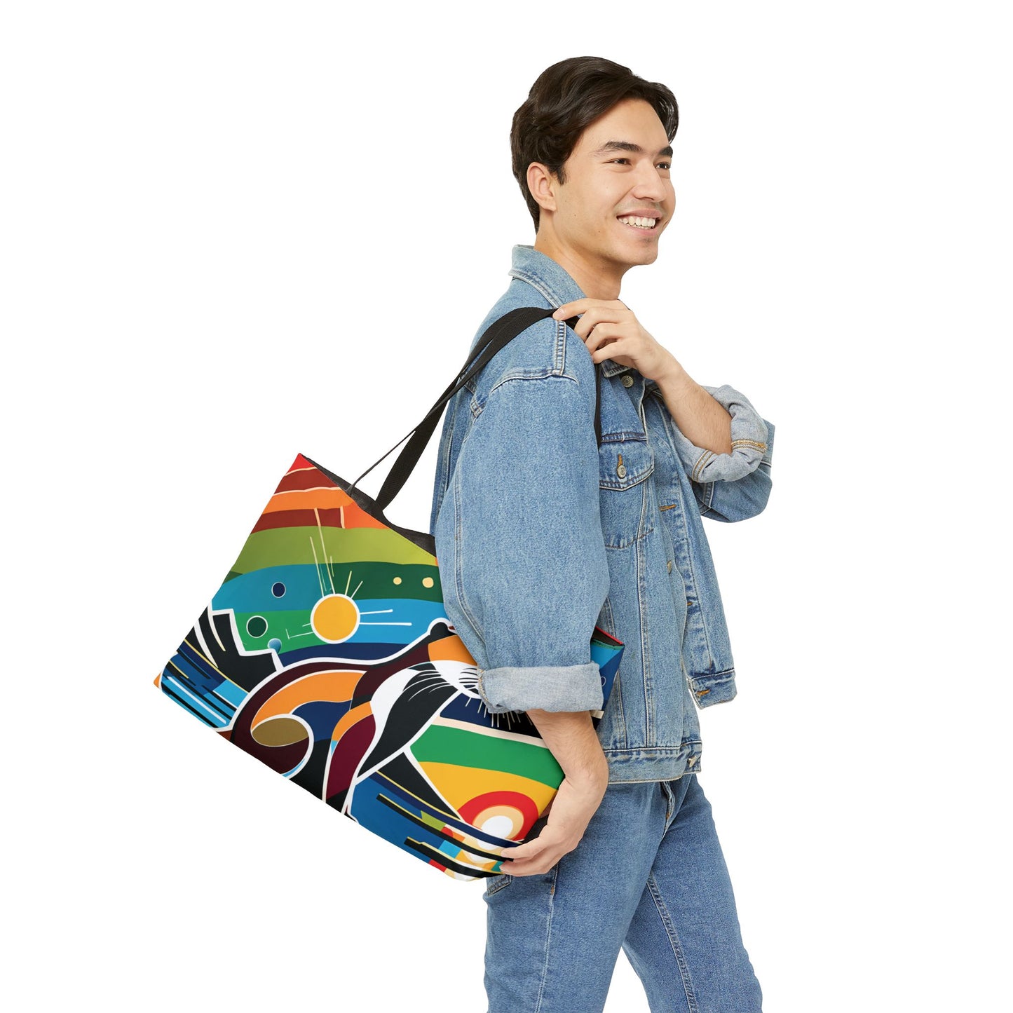 Cubist Otter Northern Lights Tote Bag