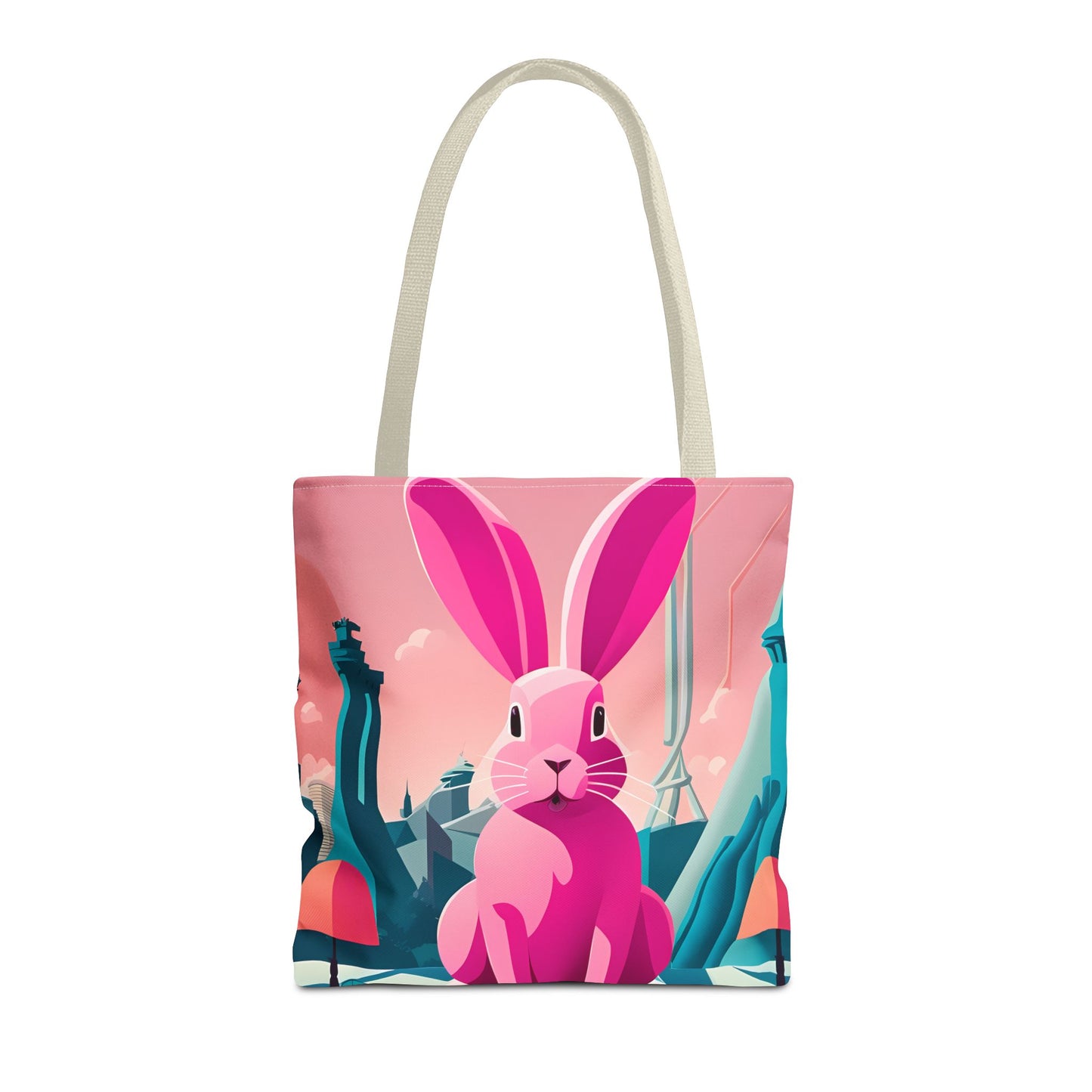 Urban Pink Rabbit Tote Bag