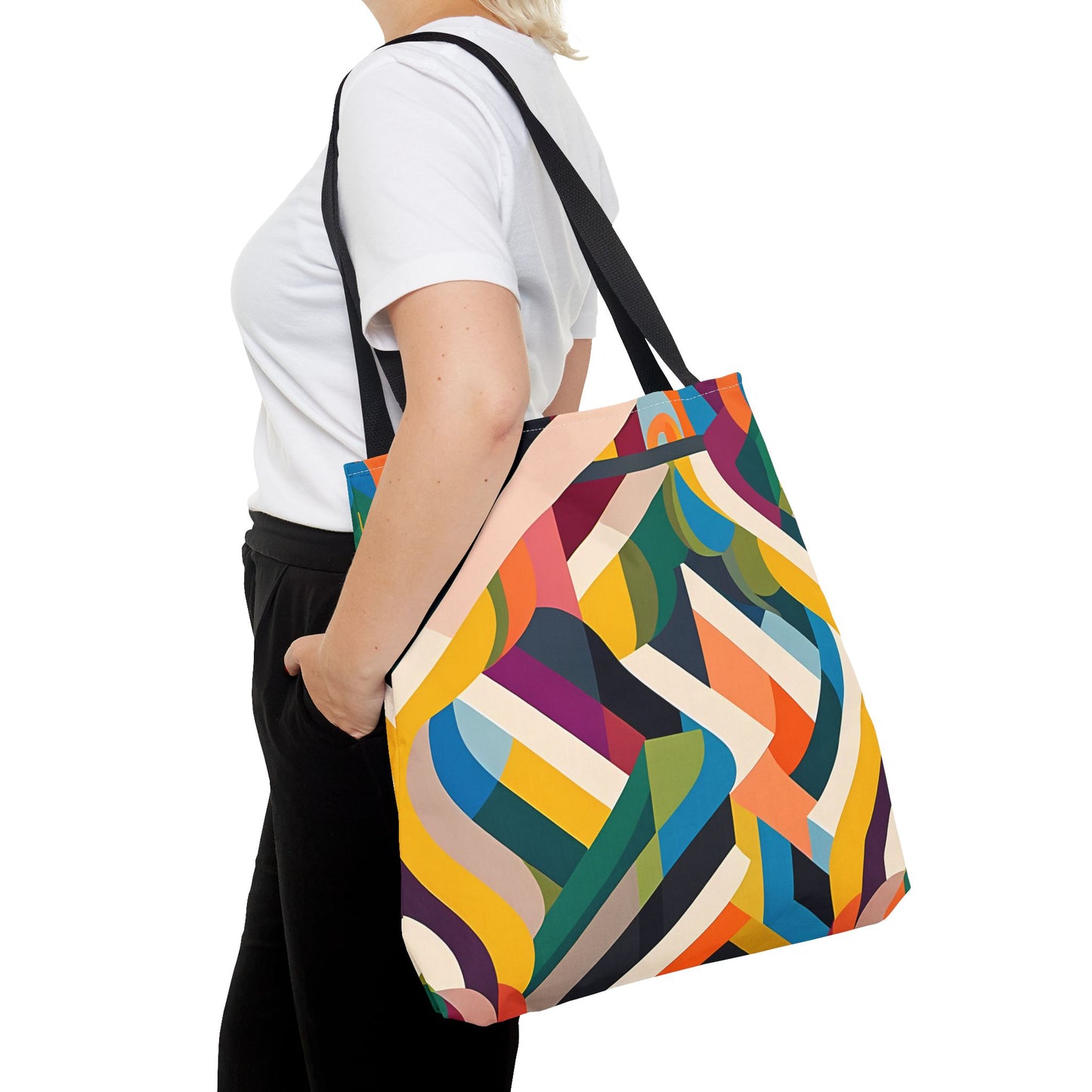 Abstract Ribbons Tote Bag
